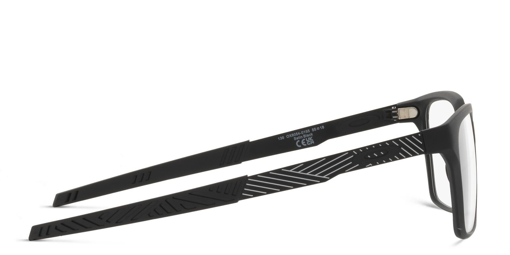 Shop Oakley Dehaven Wide Rectangle Eyeglasses in Satin Black online.