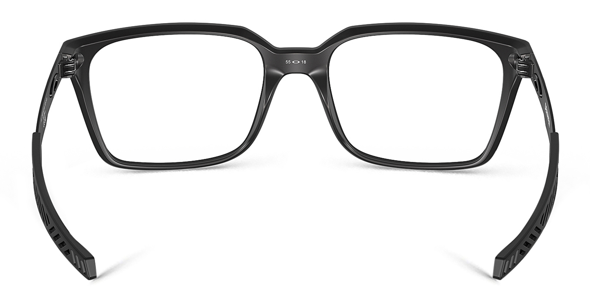 Shop Oakley Dehaven Wide Rectangle Eyeglasses in Satin Black online.
