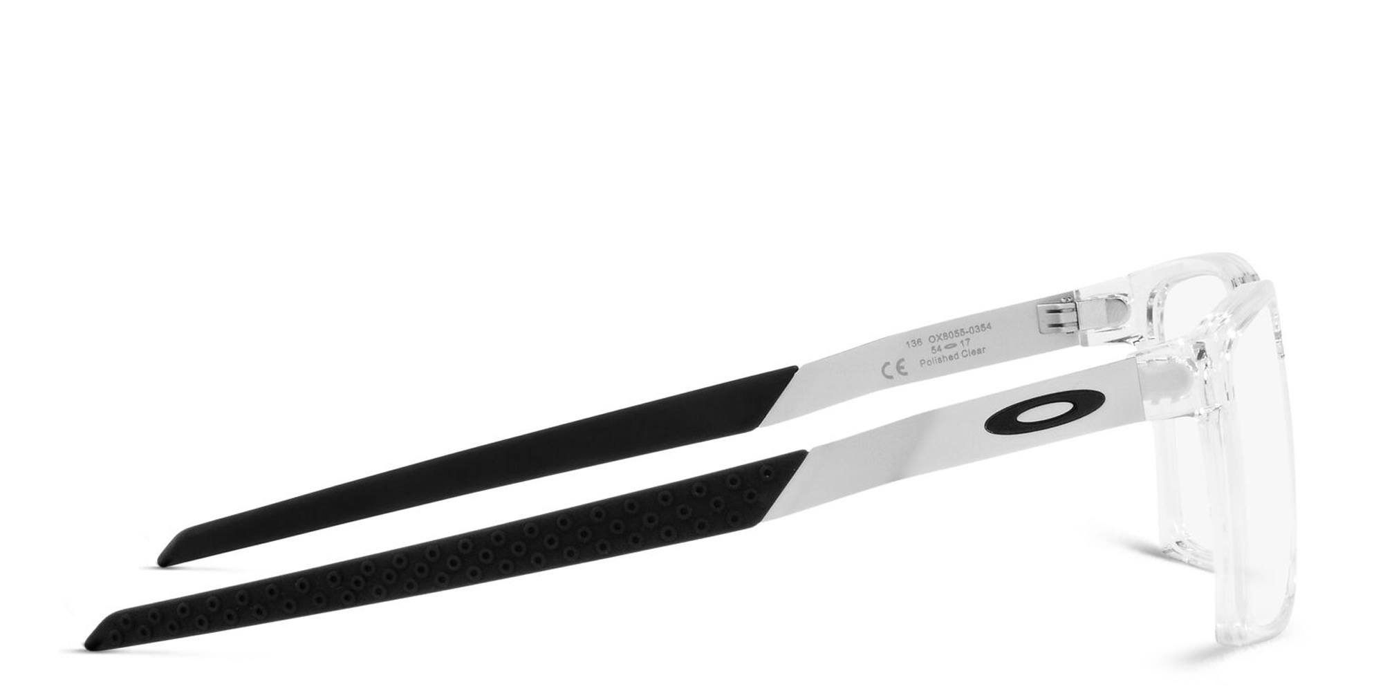 Oakley Exchange Wide Rectangle Eyeglasses in Clear – Product Photo 3