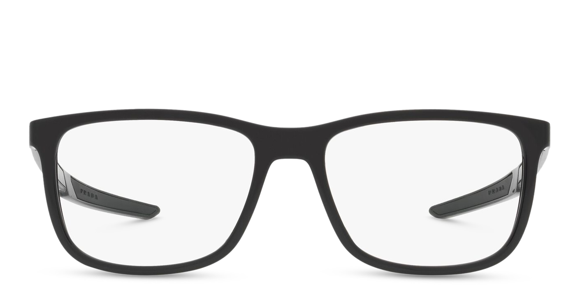 Shop Prada Linea Rossa Pillow Eyeglasses in Black online.