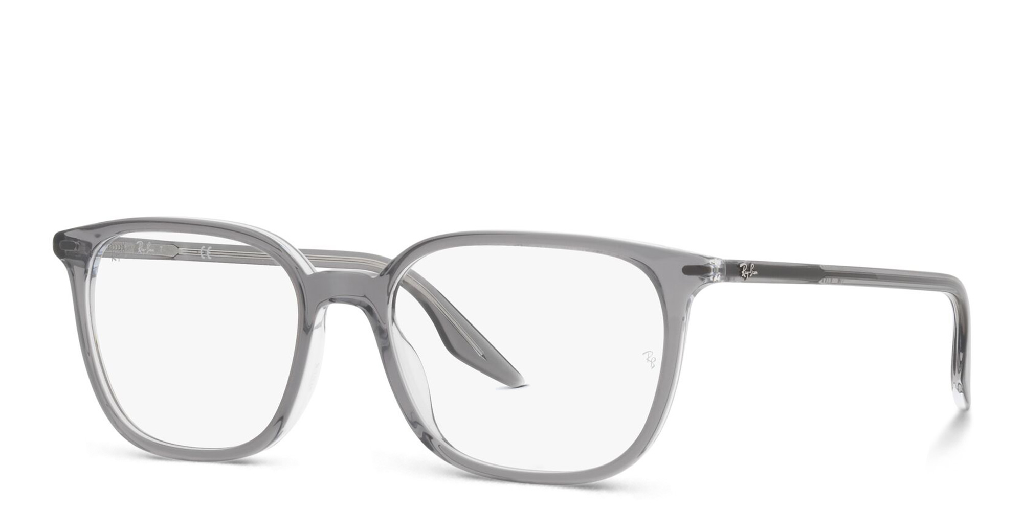 Ray-Ban Unisex Square Eyeglasses in Grey On Transparent – Product Photo 2