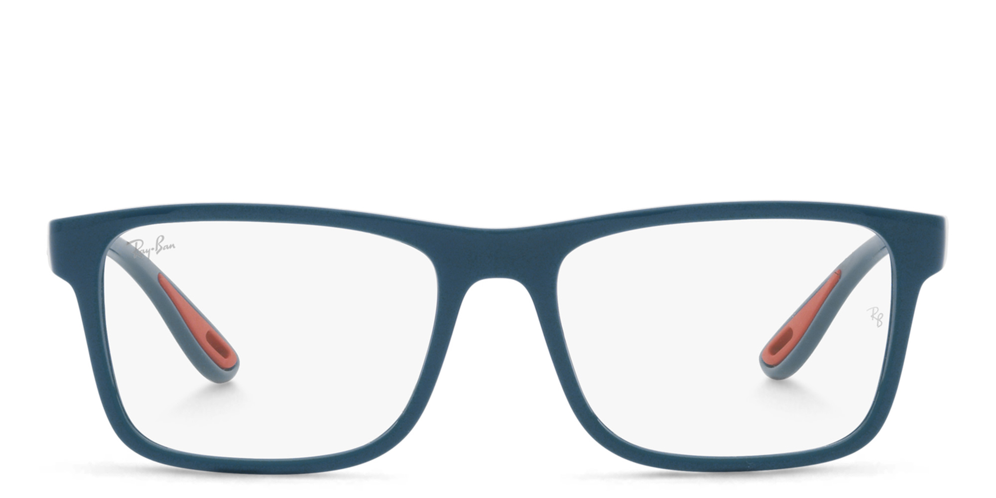 Ray-Ban Unisex Rectangle Eyeglasses in Blue Vallarta – Product Photo 1