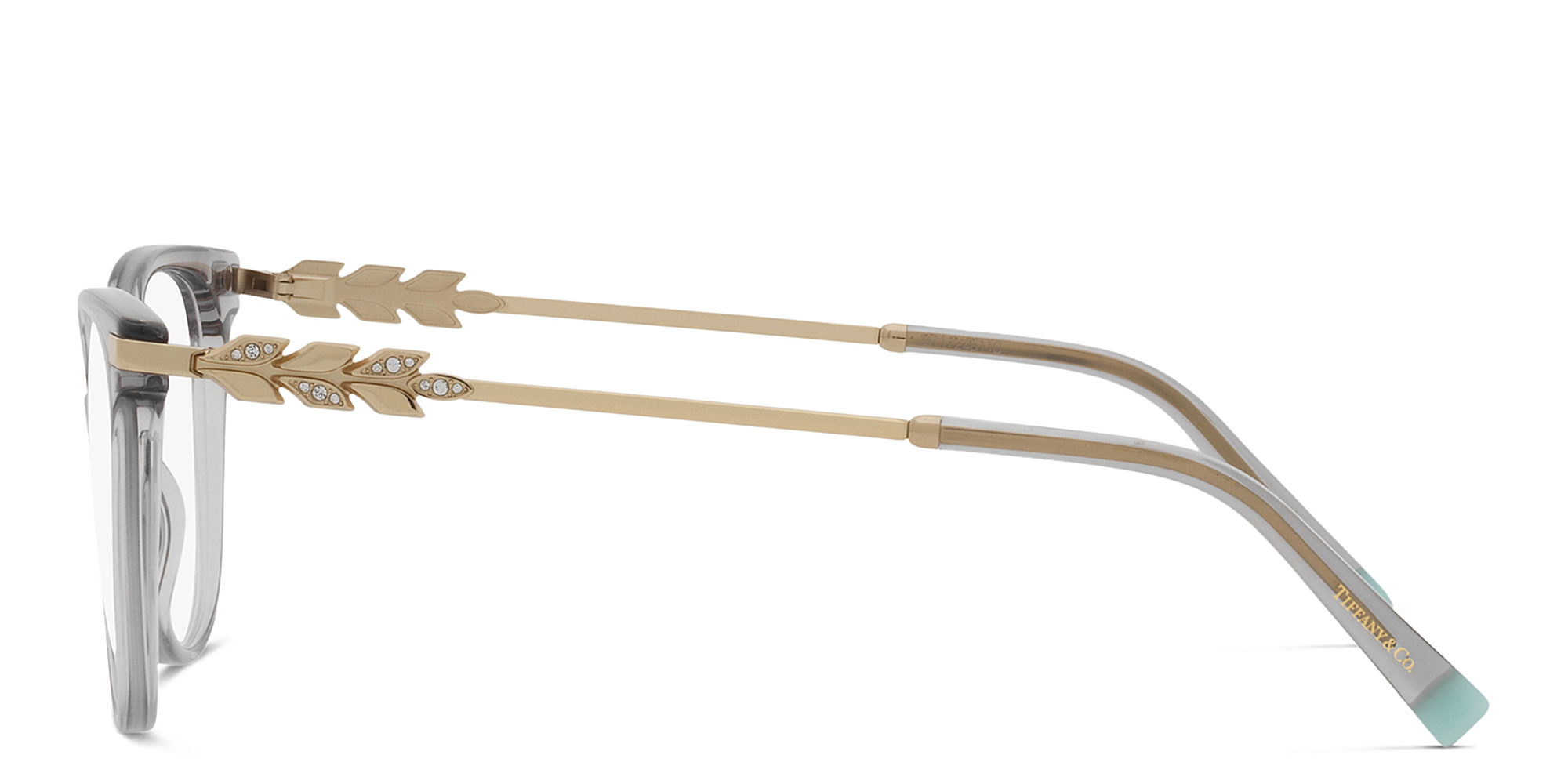 تسوق نظارات طبية تيفاني فيكتوريا طراز كات آي تيفاني أند كو بلون رمادي لامع شفاف أونلاين.