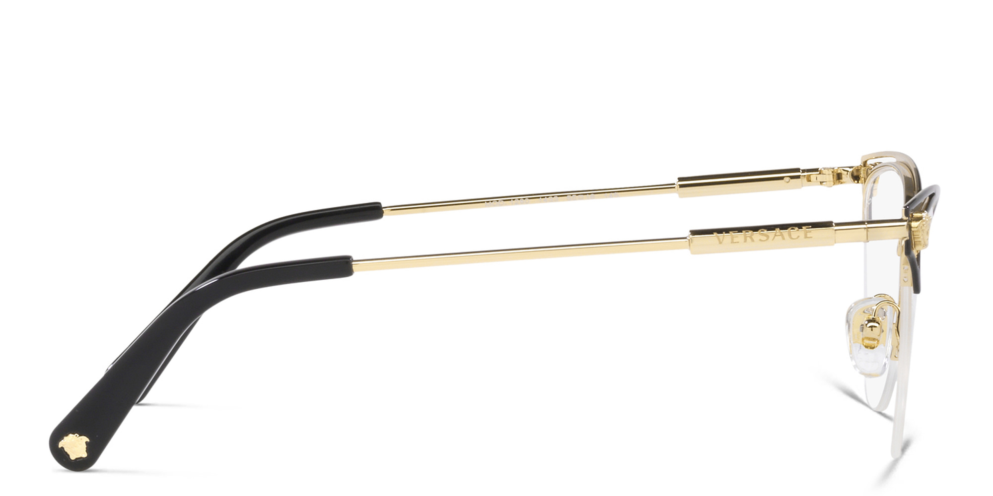 VERSACE Medusa Half-Rim Cat-Eye Eyeglasses in Gold – Product Photo 3