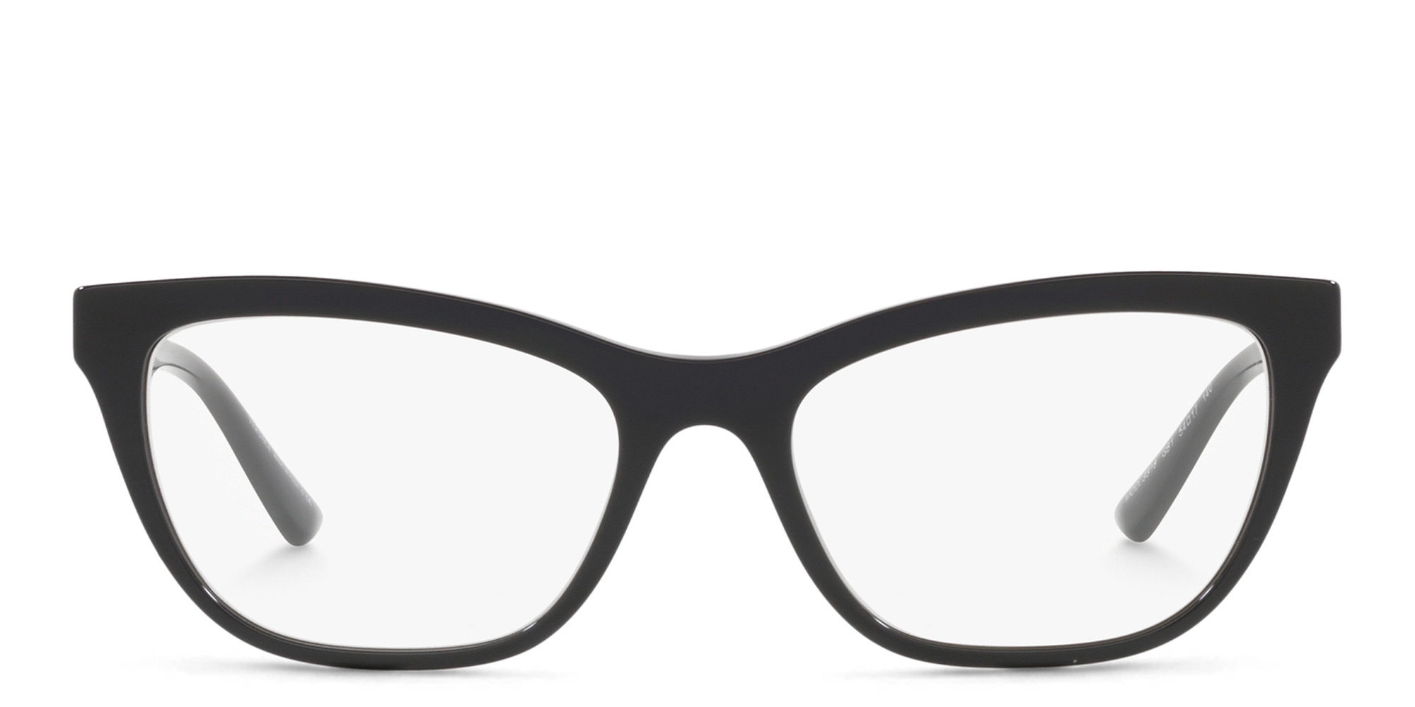 VERSACE Greca Pillow Eyeglasses in Black – Product Photo 1