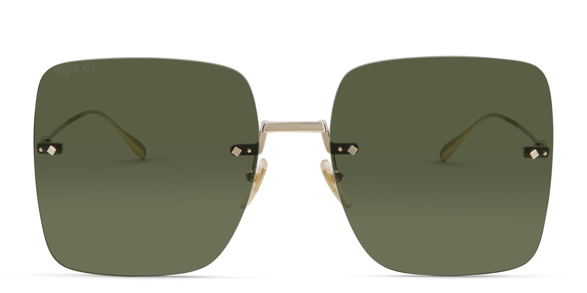 GUCCI Square Sunglasses in Gold – Product Photo 1