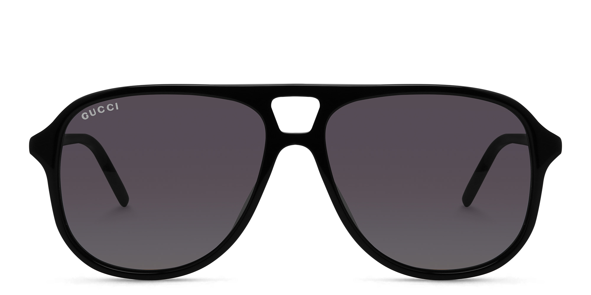 نظارة شمسية بإطار أفياتور من غوتشي بلون أسود - صورة المنتج 1