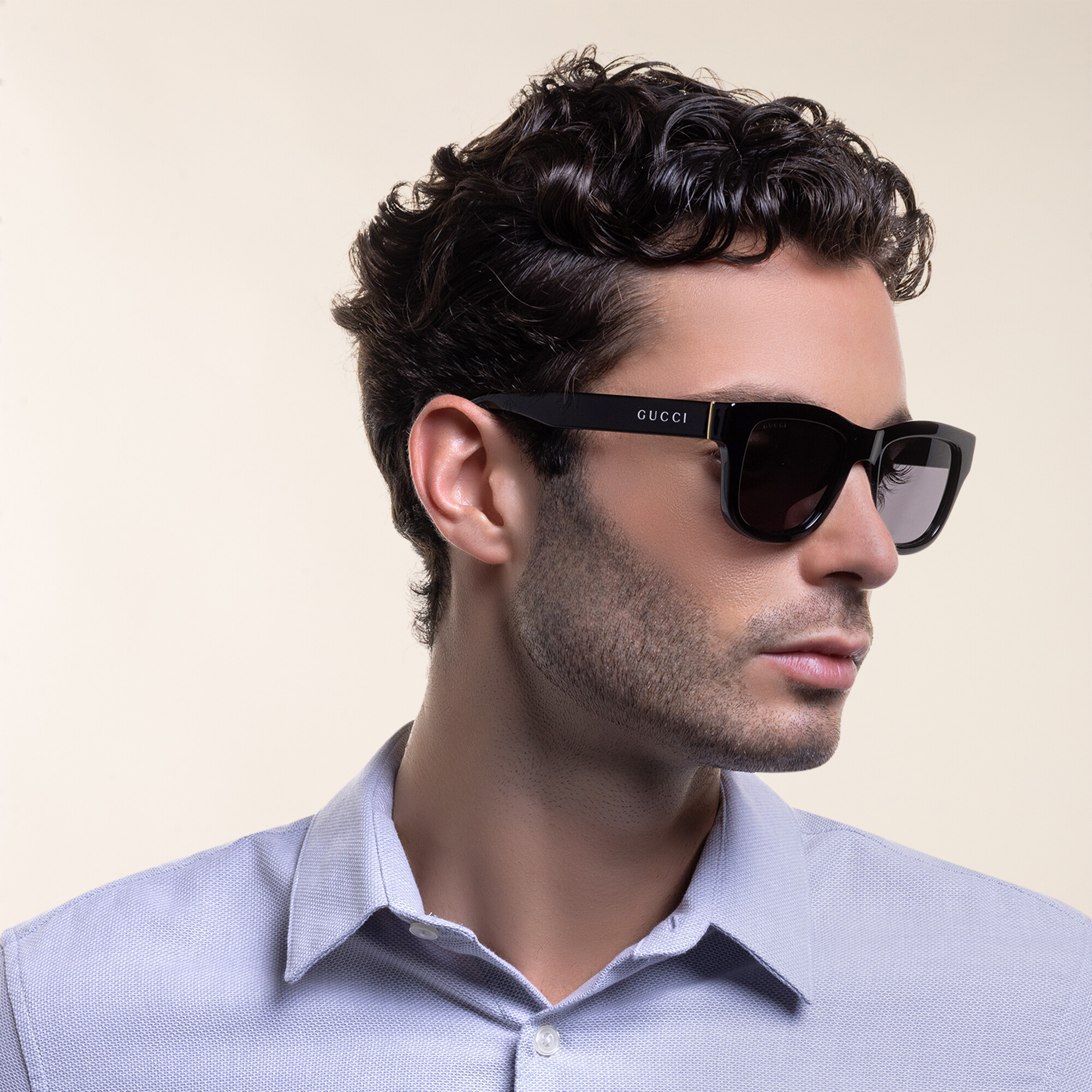 GUCCI Square Sunglasses in Black – Product Photo 6