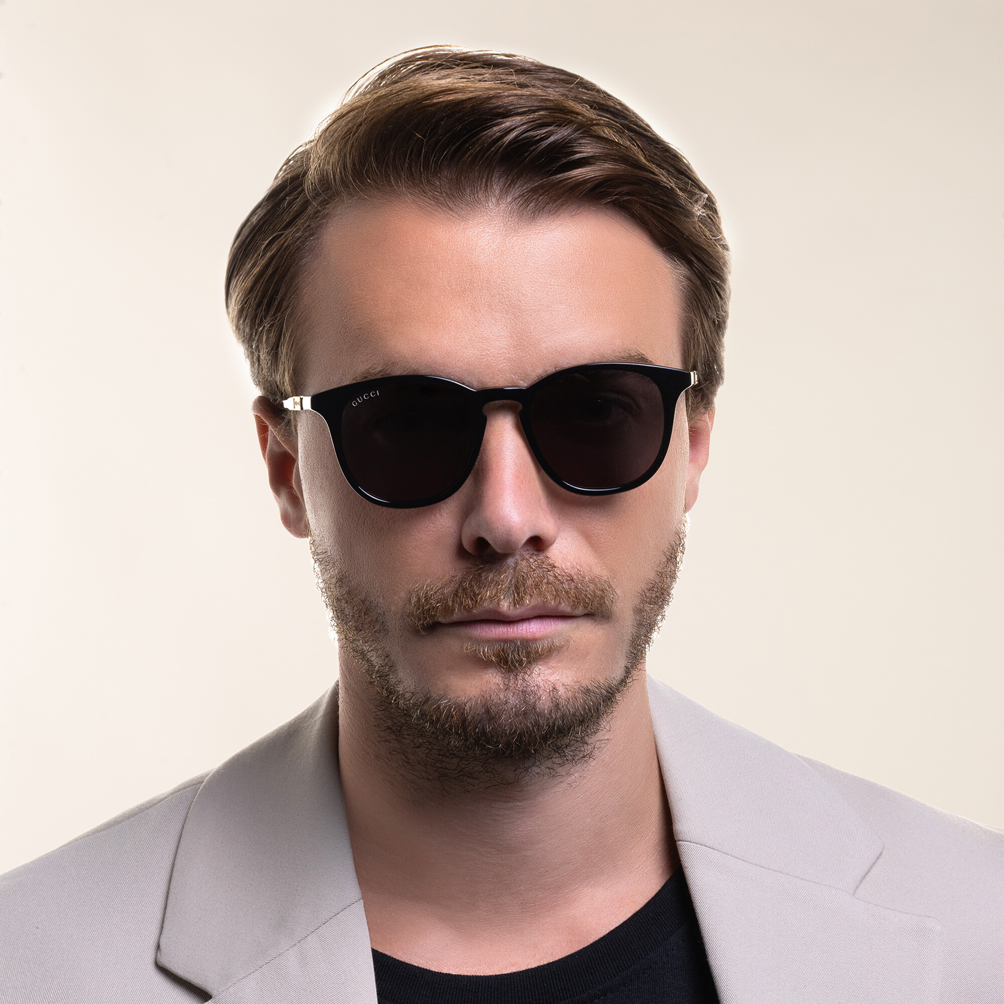 GUCCI Round Sunglasses in Black – Product Photo 5