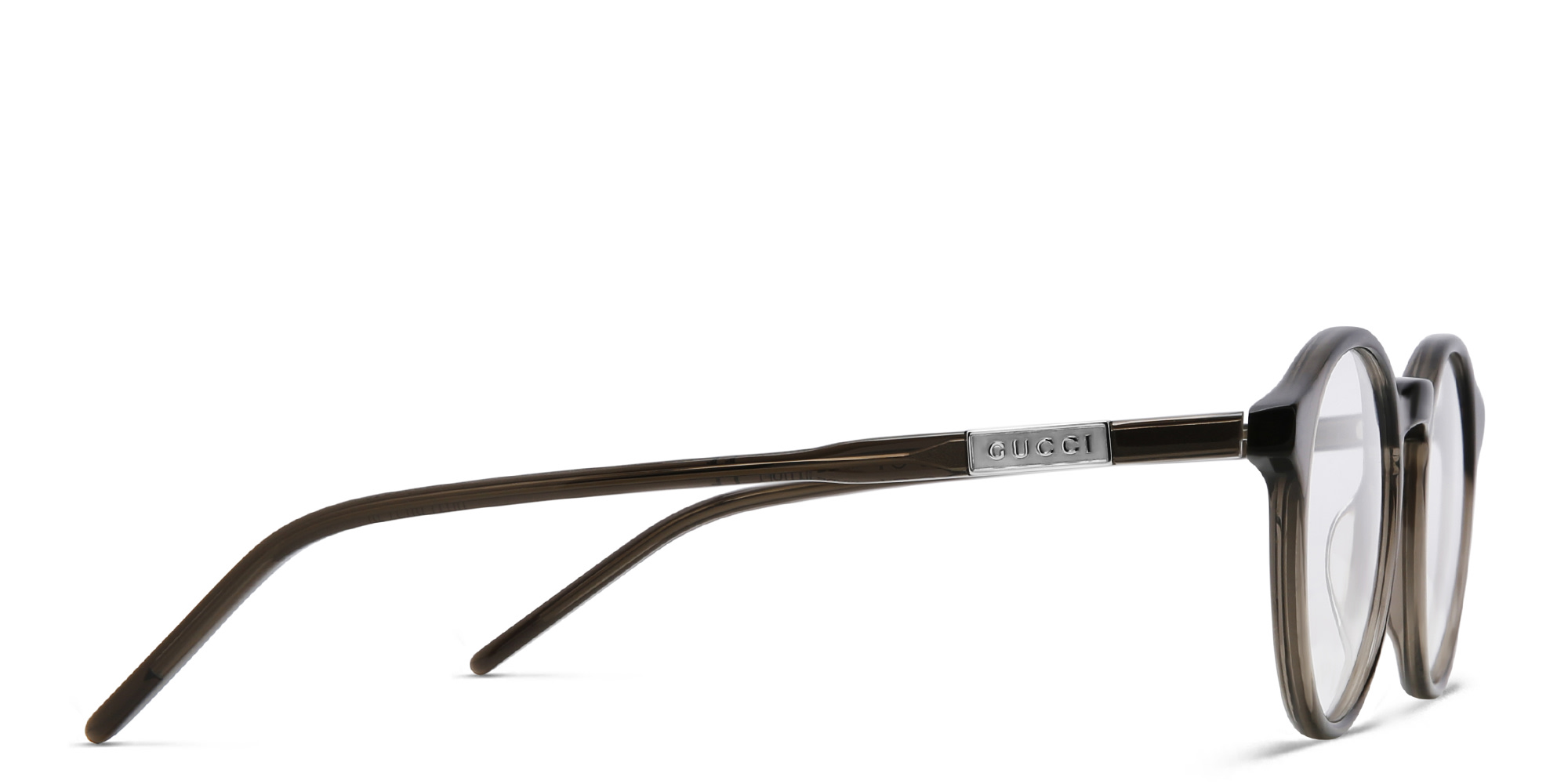 GUCCI Round Eyeglasses in Brown – Product Photo 3