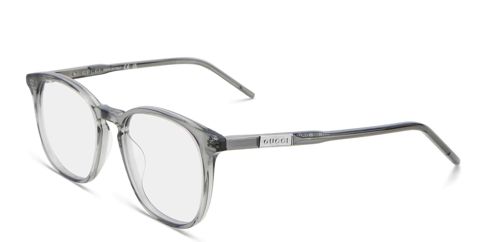 GUCCI Round Eyeglasses in Grey – Product Photo 2