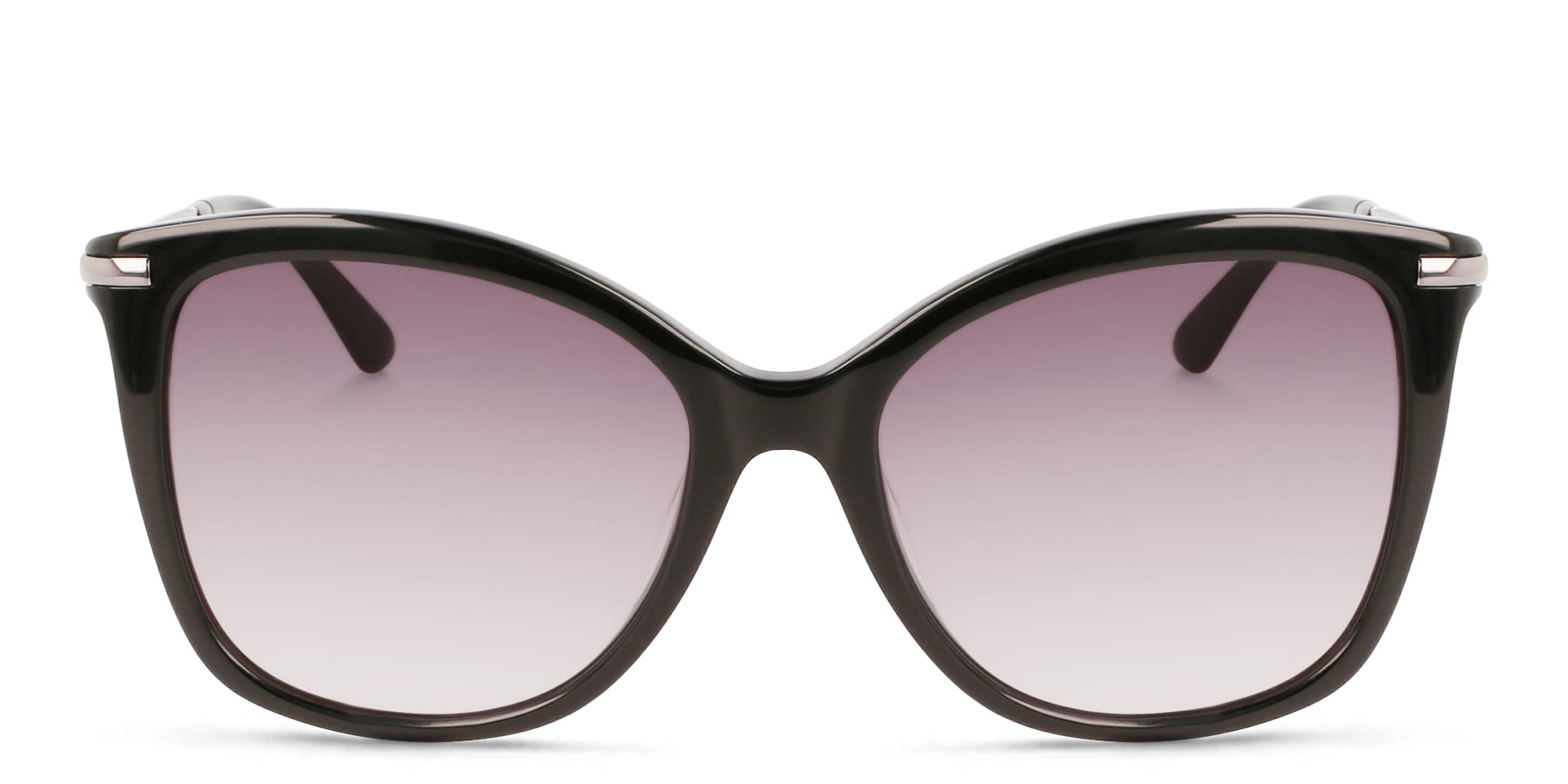 Shop Calvin Klein Cat-Eye Sunglasses in Black online.