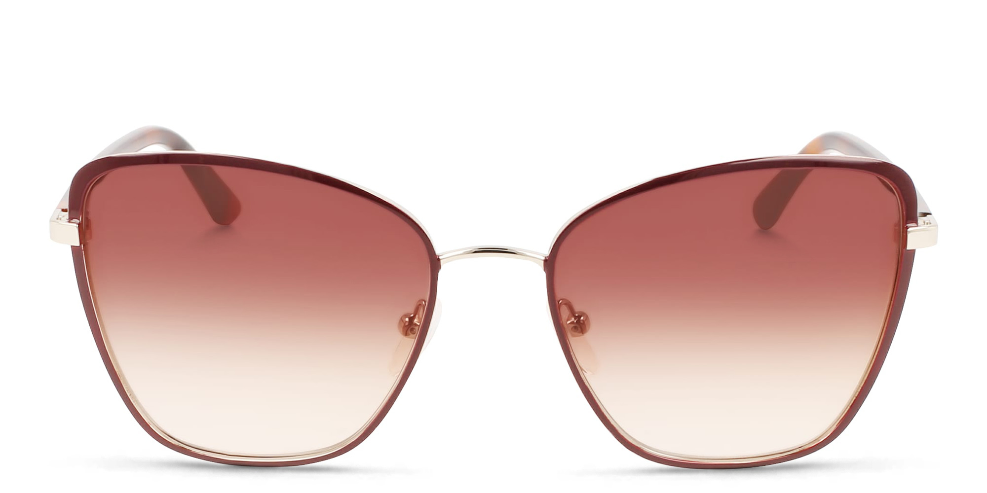 Shop Calvin Klein Cat-Eye Sunglasses in Brown online.