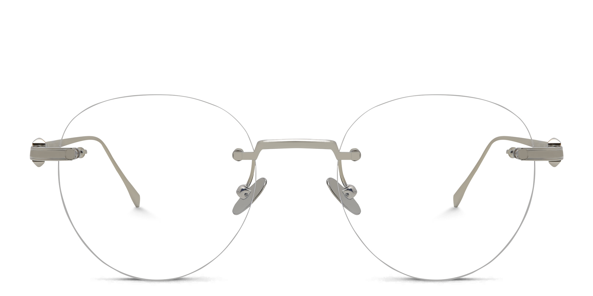 Cartier Pasha de Cartier Round Eyeglasses in Silver – Product Photo 1