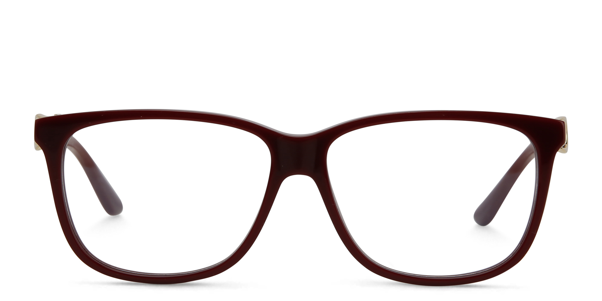 Shop Cartier Signature 'C'de Cartier Wide Rectangle Eyeglasses in Burgundy online.