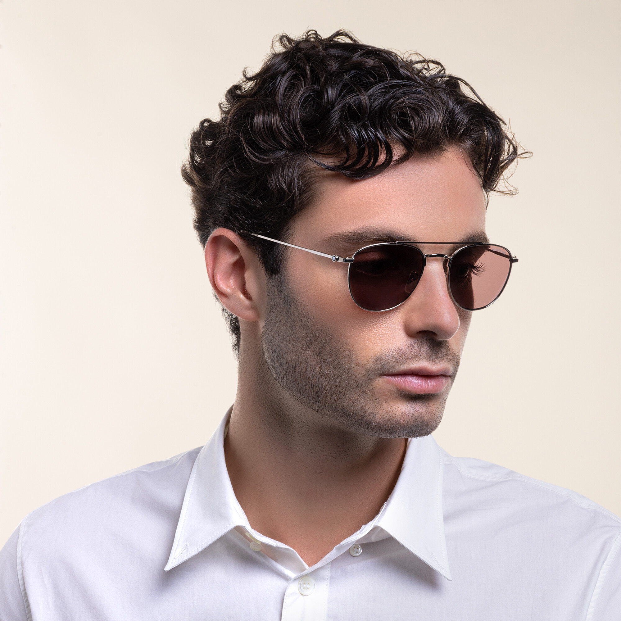 MONTBLANC Pilot Sunglasses in Silver – Product Photo 6