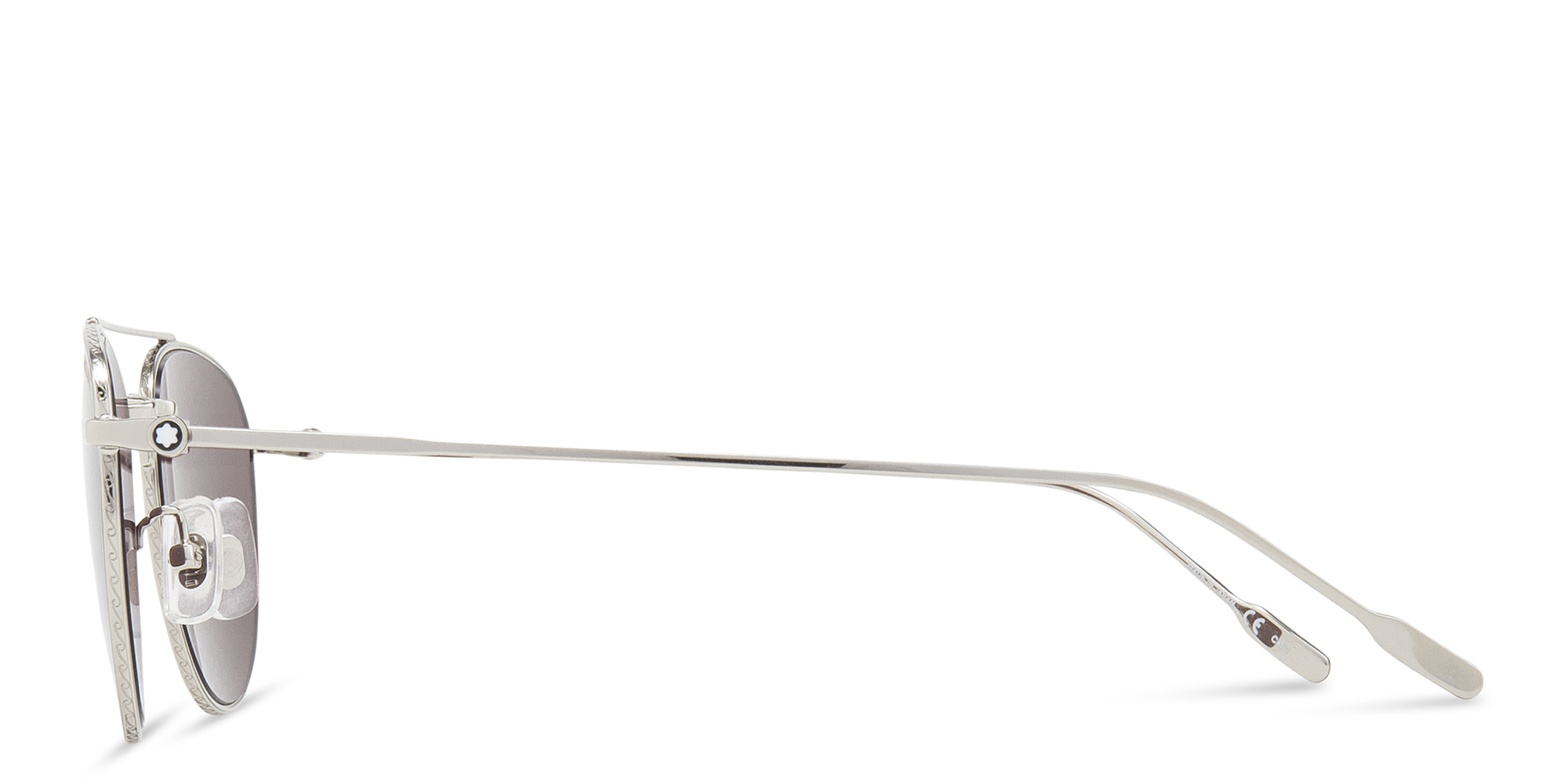MONTBLANC Pilot Sunglasses in Silver – Product Photo 2