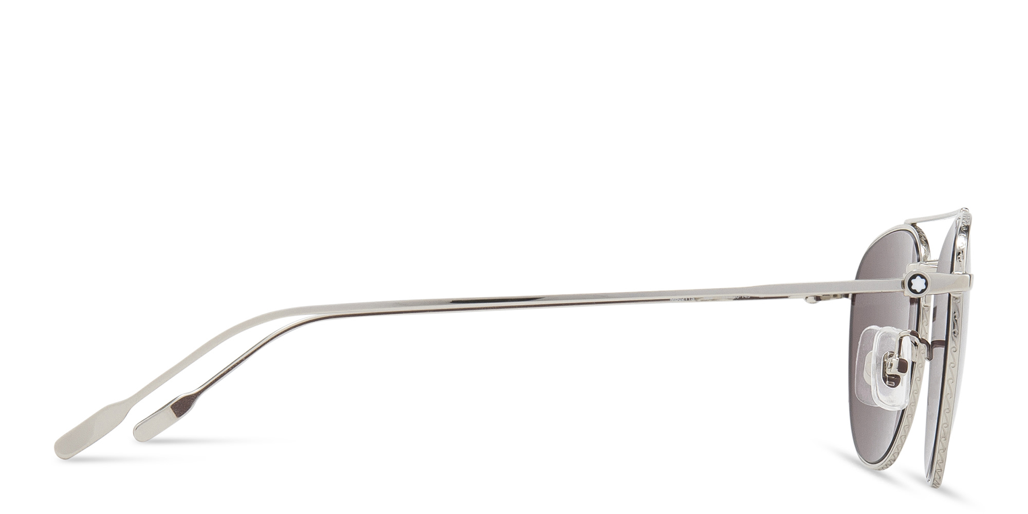 MONTBLANC Pilot Sunglasses in Silver – Product Photo 3
