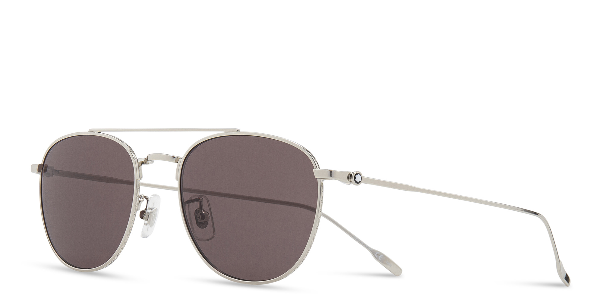 MONTBLANC Pilot Sunglasses in Silver – Product Photo 4