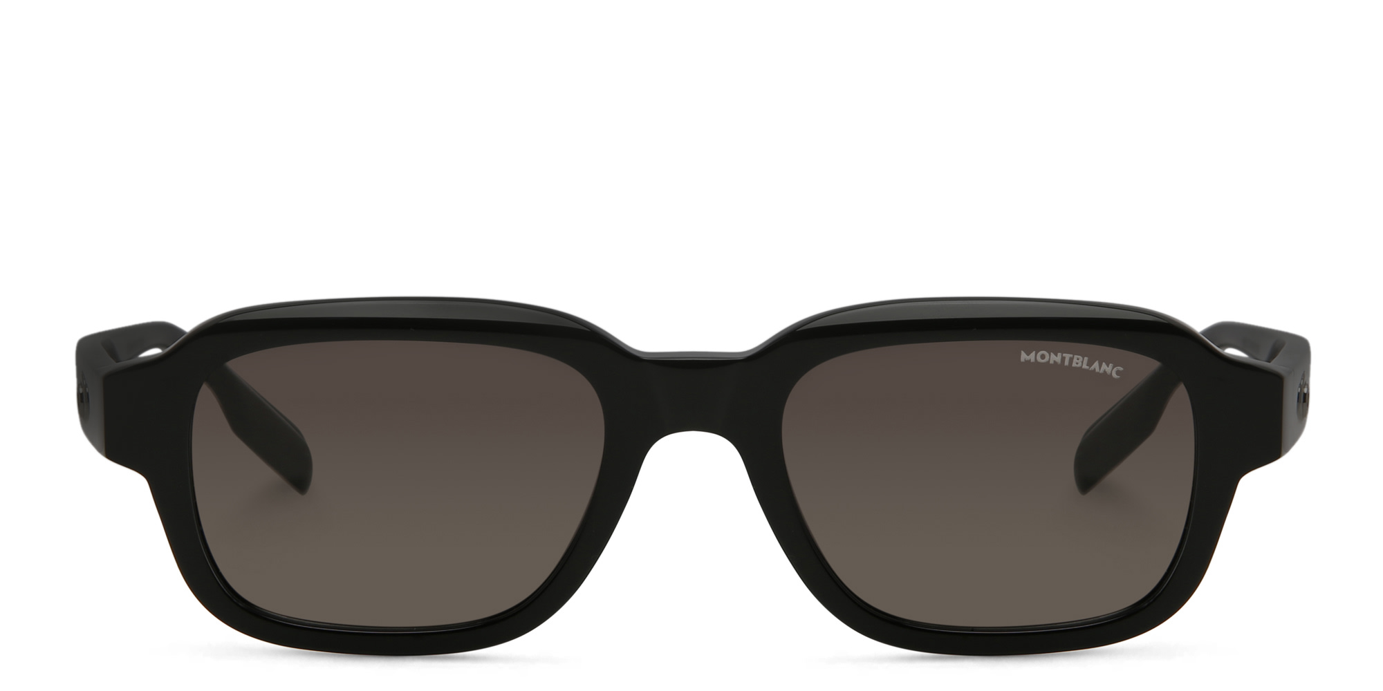 MONTBLANC Rectangle Sunglasses in Black – Product Photo 1