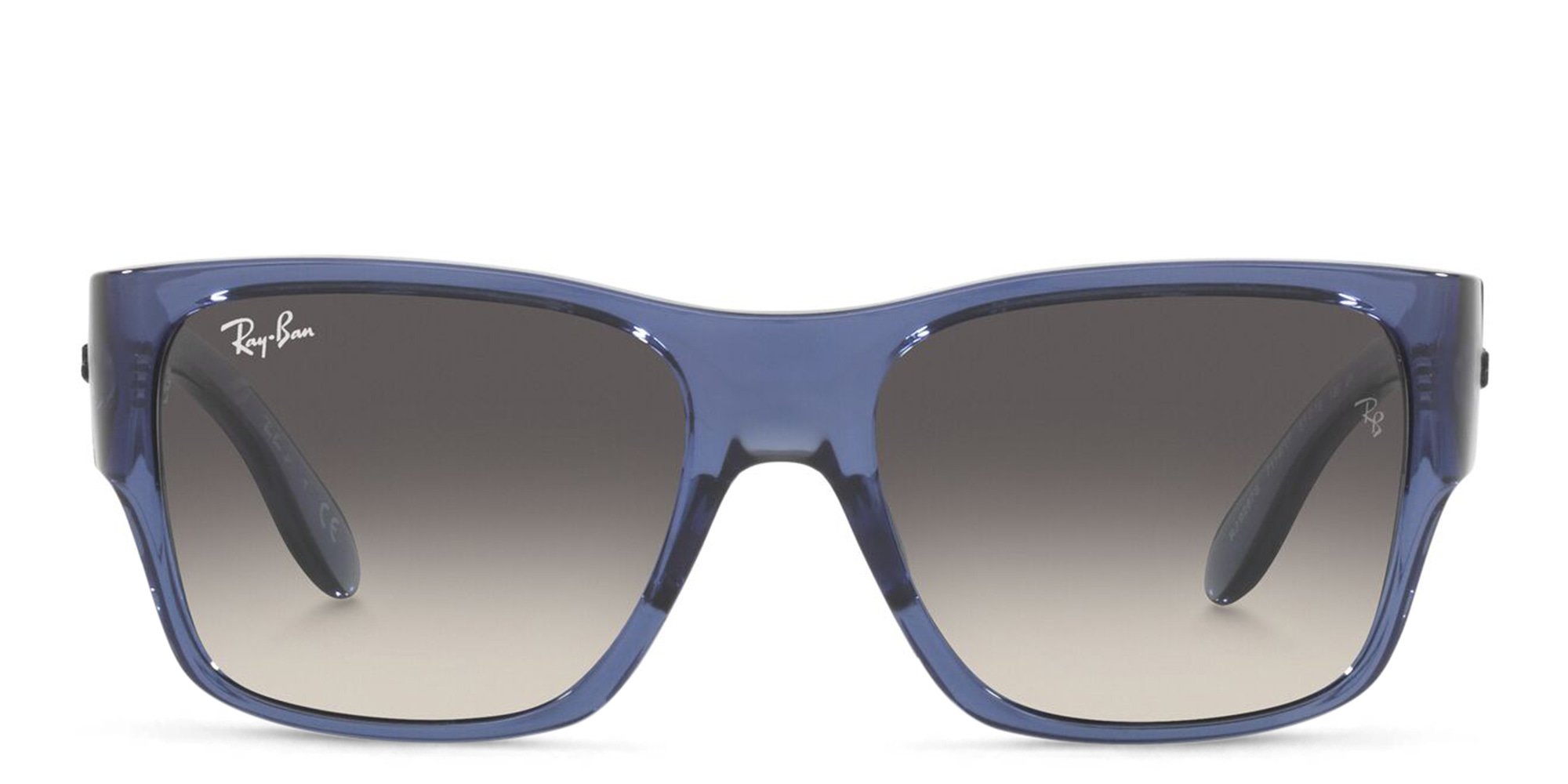 Ray-Ban Junior kids Square Sunglasses in Transparent Blue – Product Photo 1