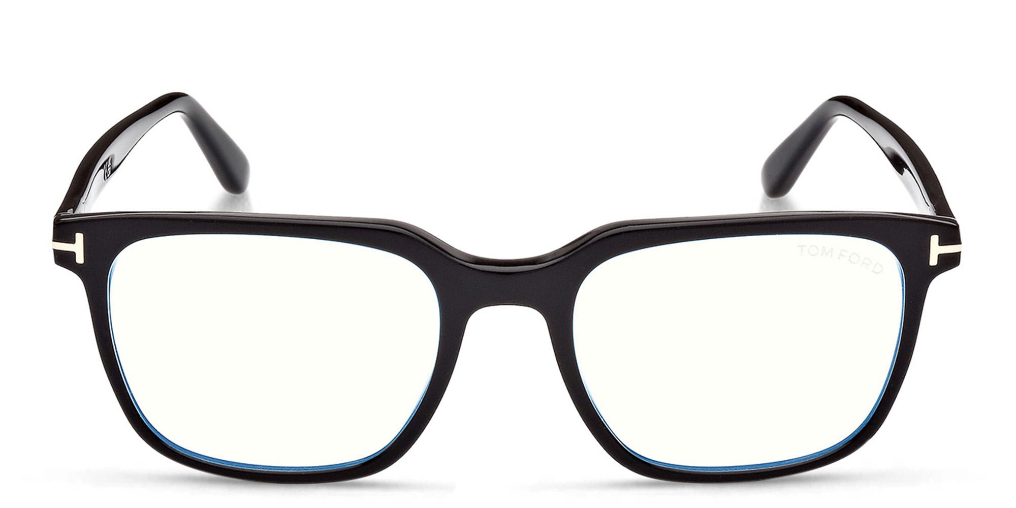 TOM FORD Square Eyeglasses in Shiny Black – Product Photo 1