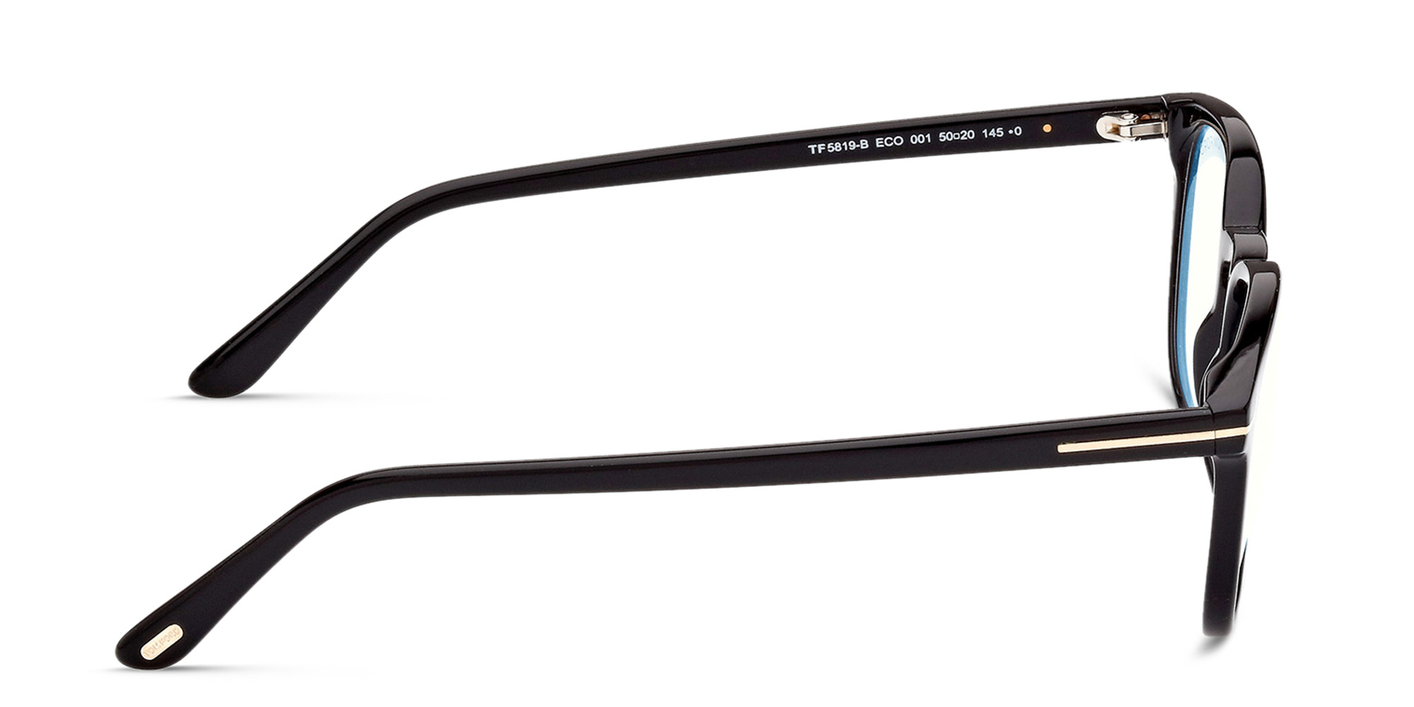 Shop TOM FORD Round Eyeglasses in Black online.