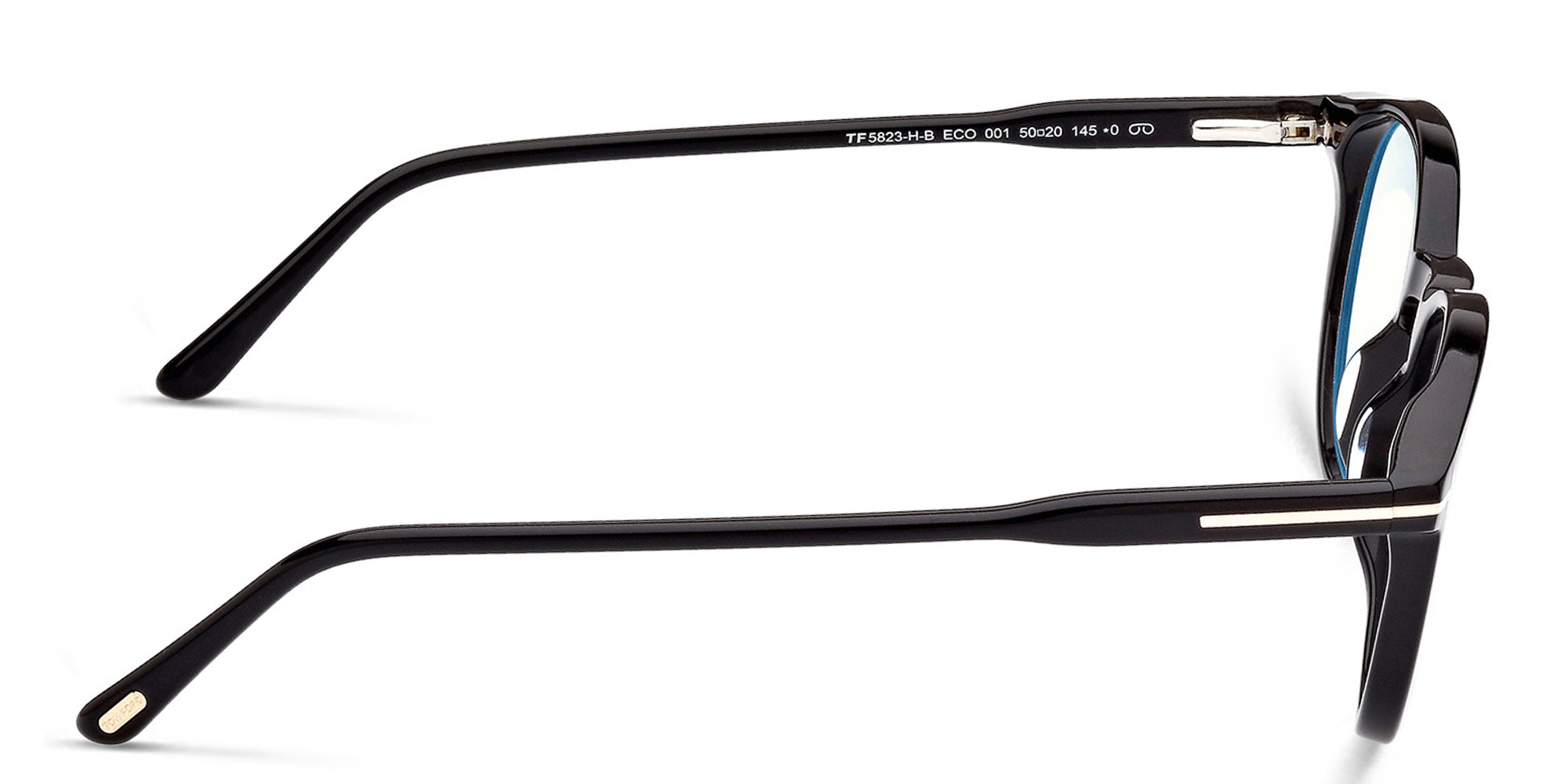 Shop TOM FORD Round Eyeglasses in Black online.