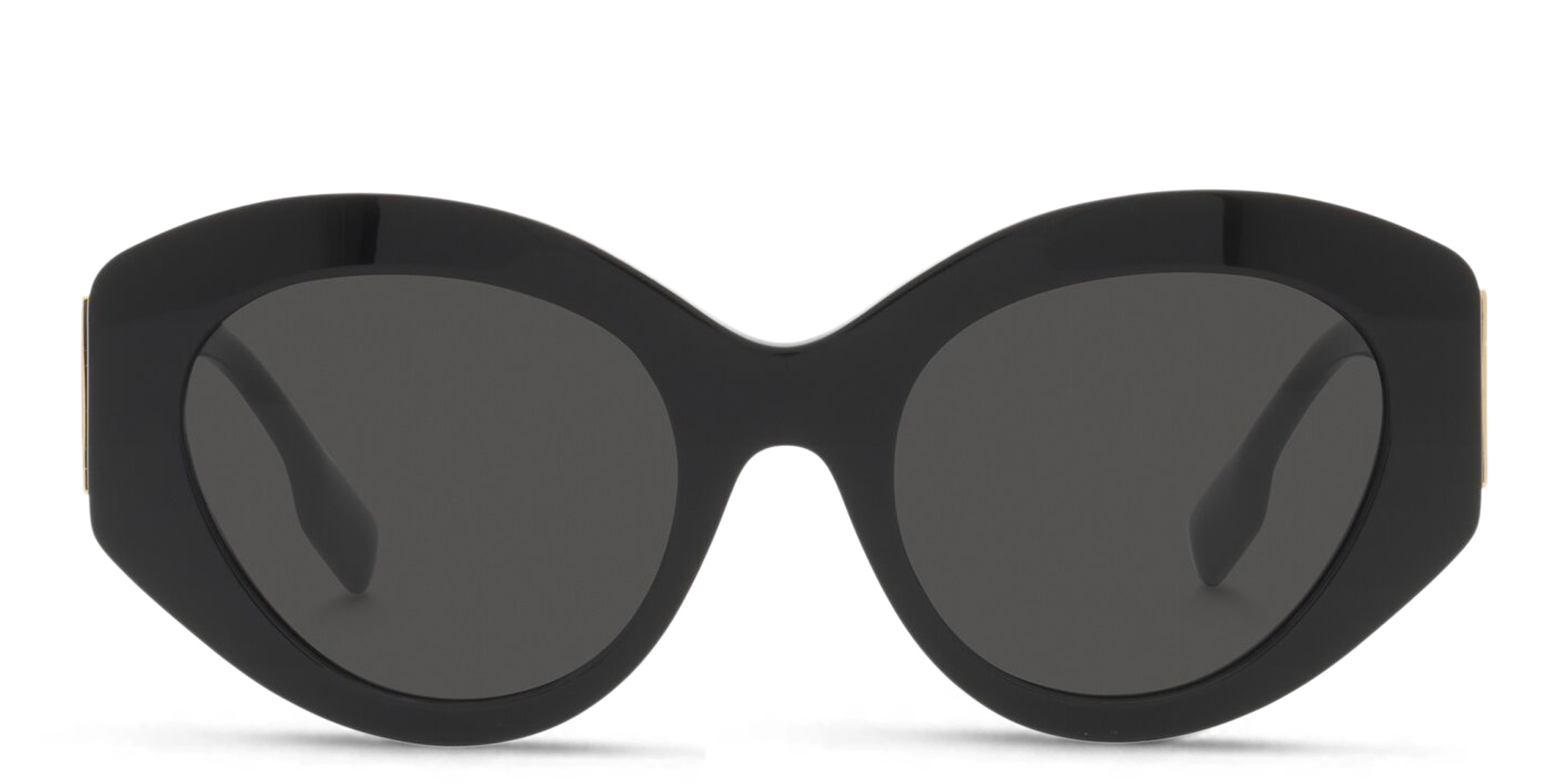 Shop BURBERRY Cat Eye Sunglasses in Black online.