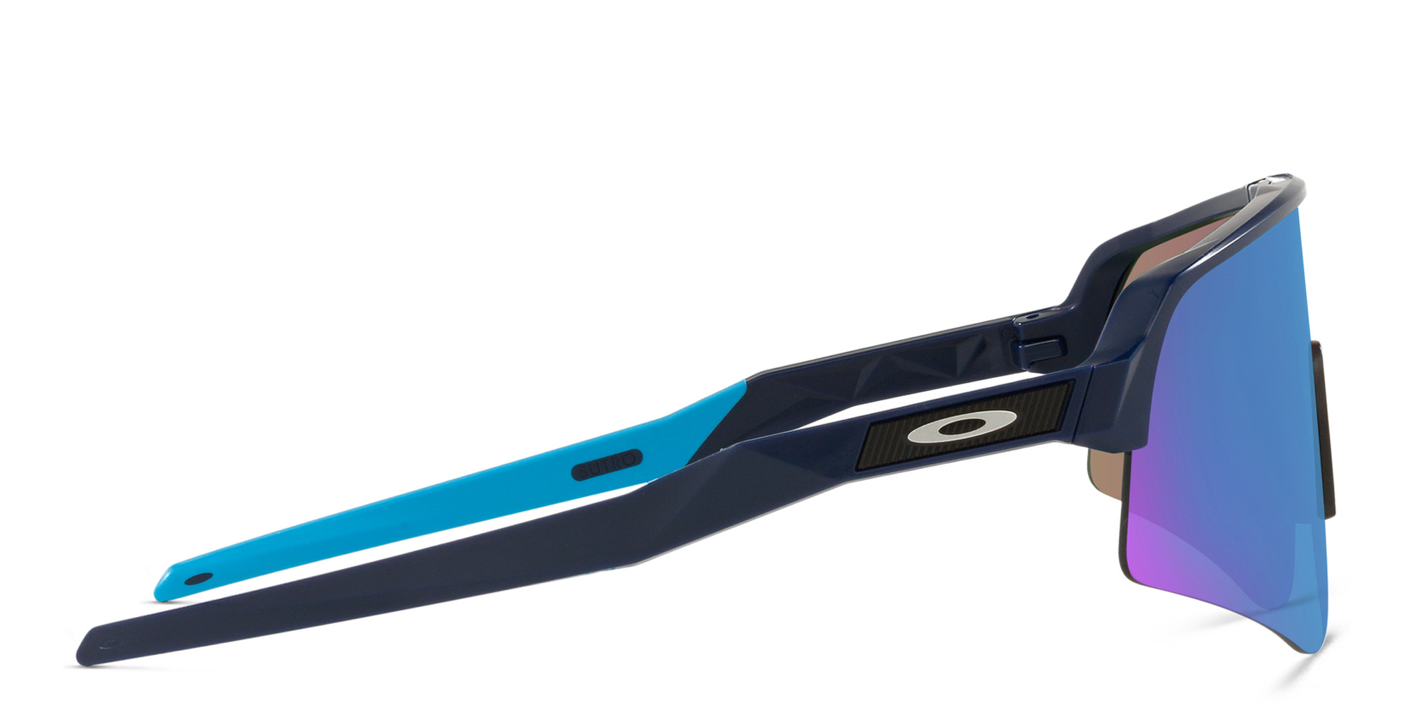 Shop Oakley Sutro Lite Sweep Half-Rim Rectangle Sunglasses in Blue online.