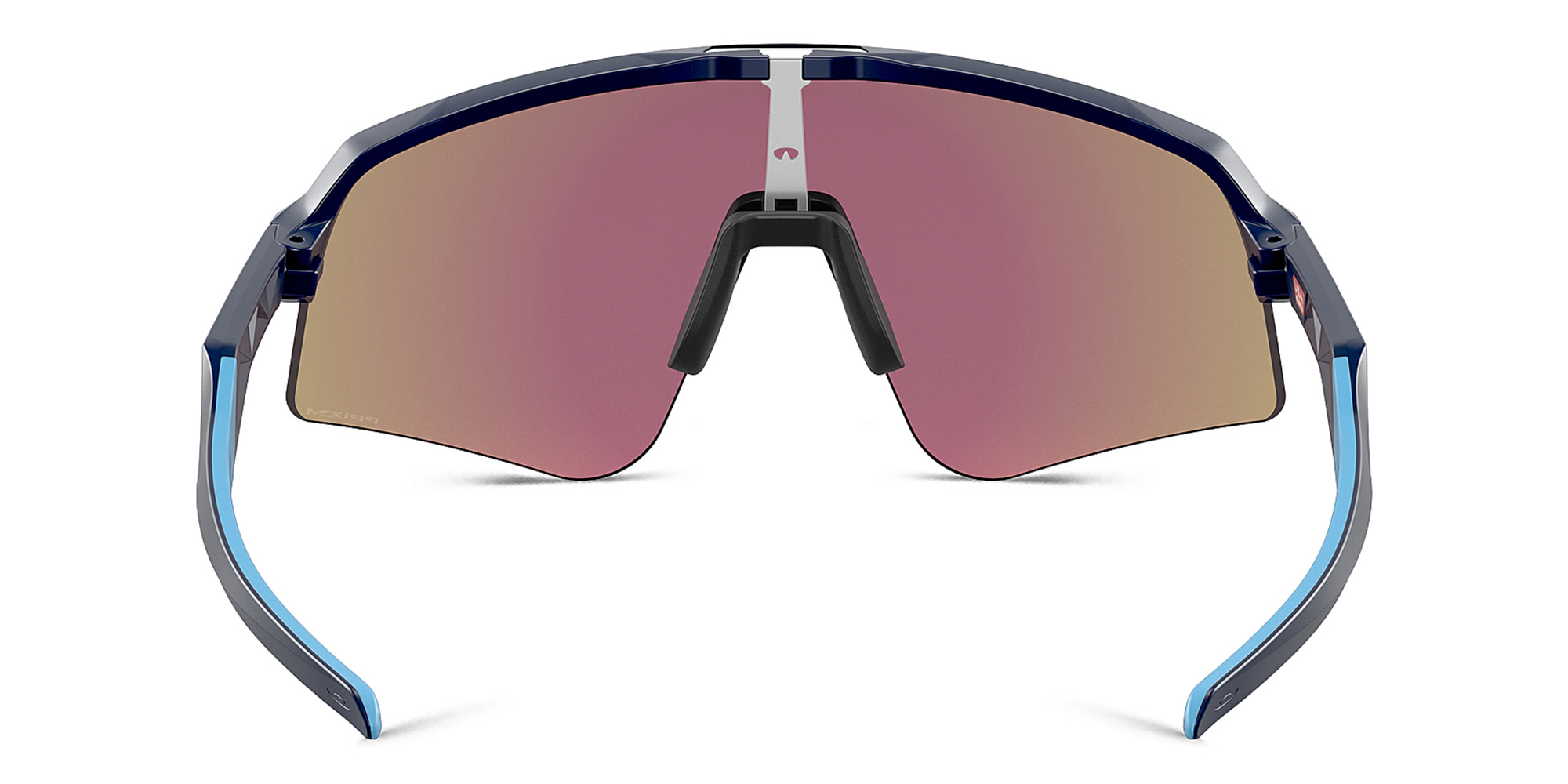 Shop Oakley Sutro Lite Sweep Half-Rim Rectangle Sunglasses in Blue online.