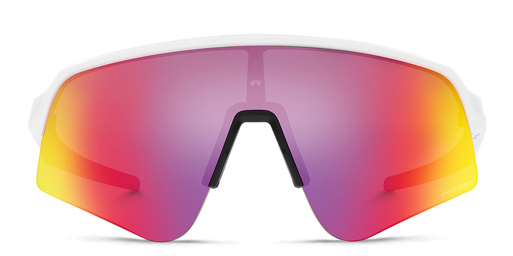 Shop Oakley Sutro Lite Sweep Half-Rim Rectangle Sunglasses in White online.