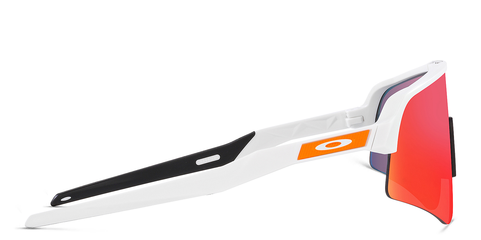 Shop Oakley Sutro Lite Sweep Half-Rim Rectangle Sunglasses in White online.