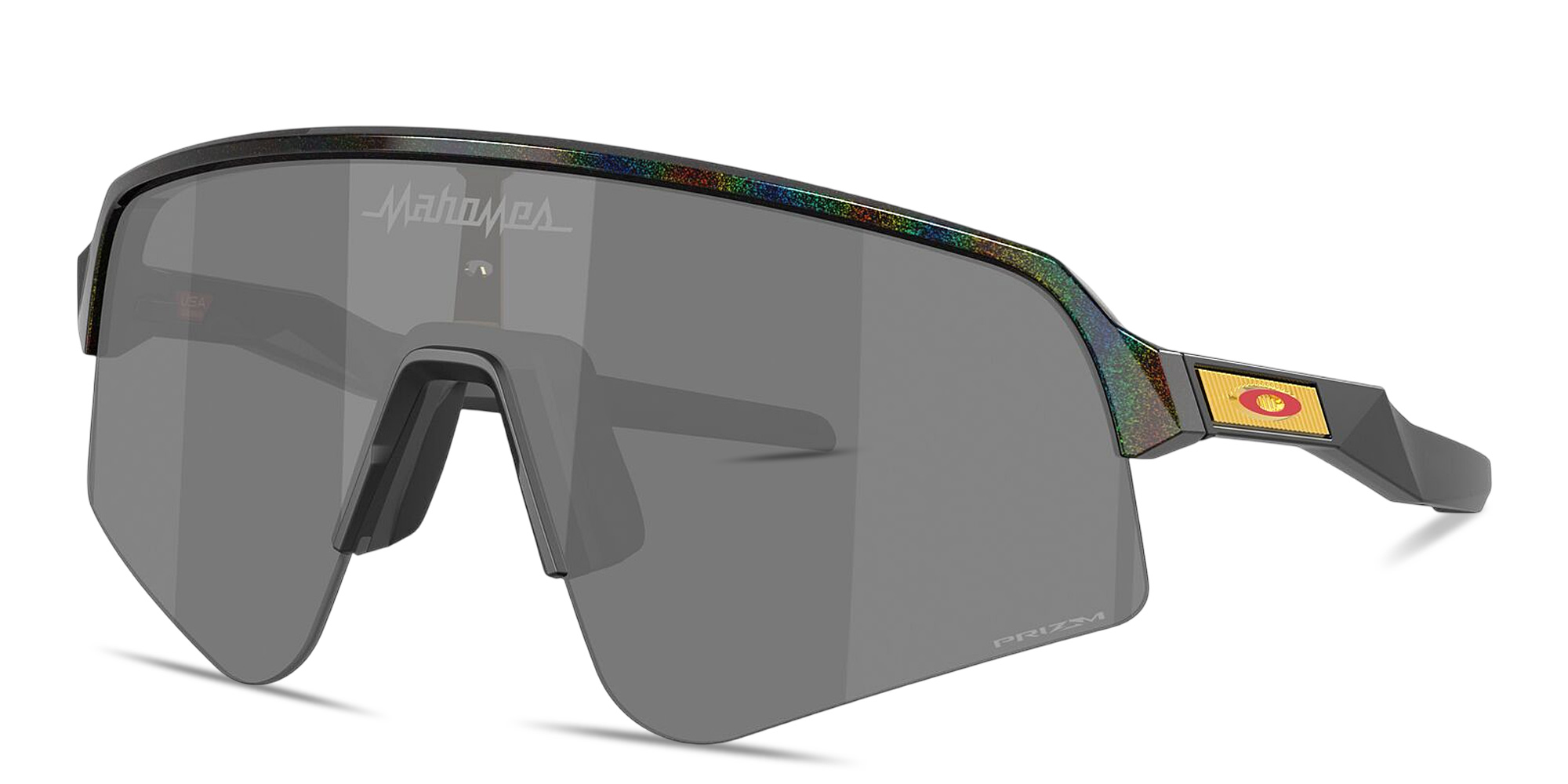 Shop Oakley Sutro Lite Sweep Half-Rim Mask Sunglasses in Dark Galaxy online.