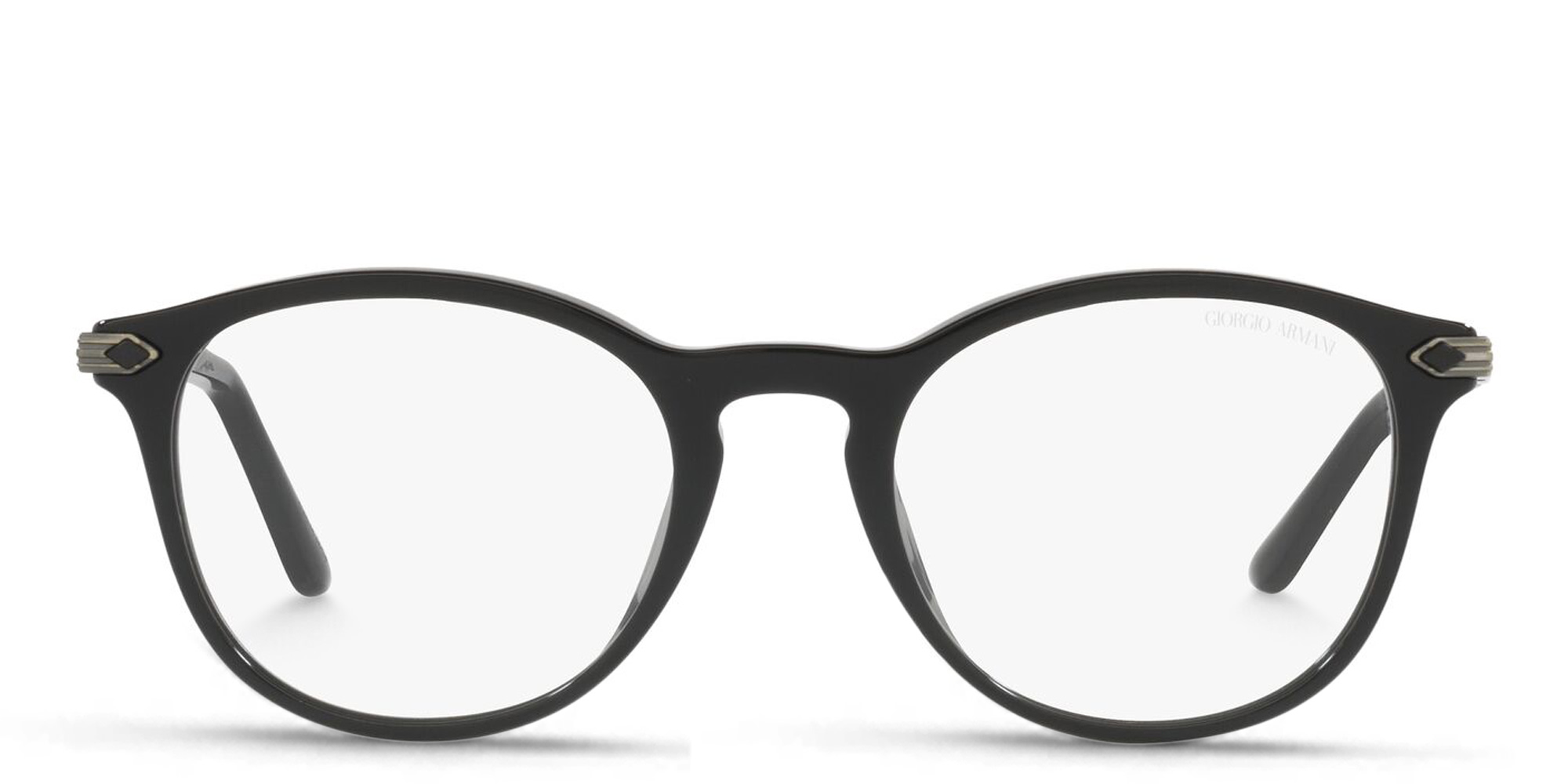 GIORGIO ARMANI Round Eyeglasses in Black – Product Photo 1