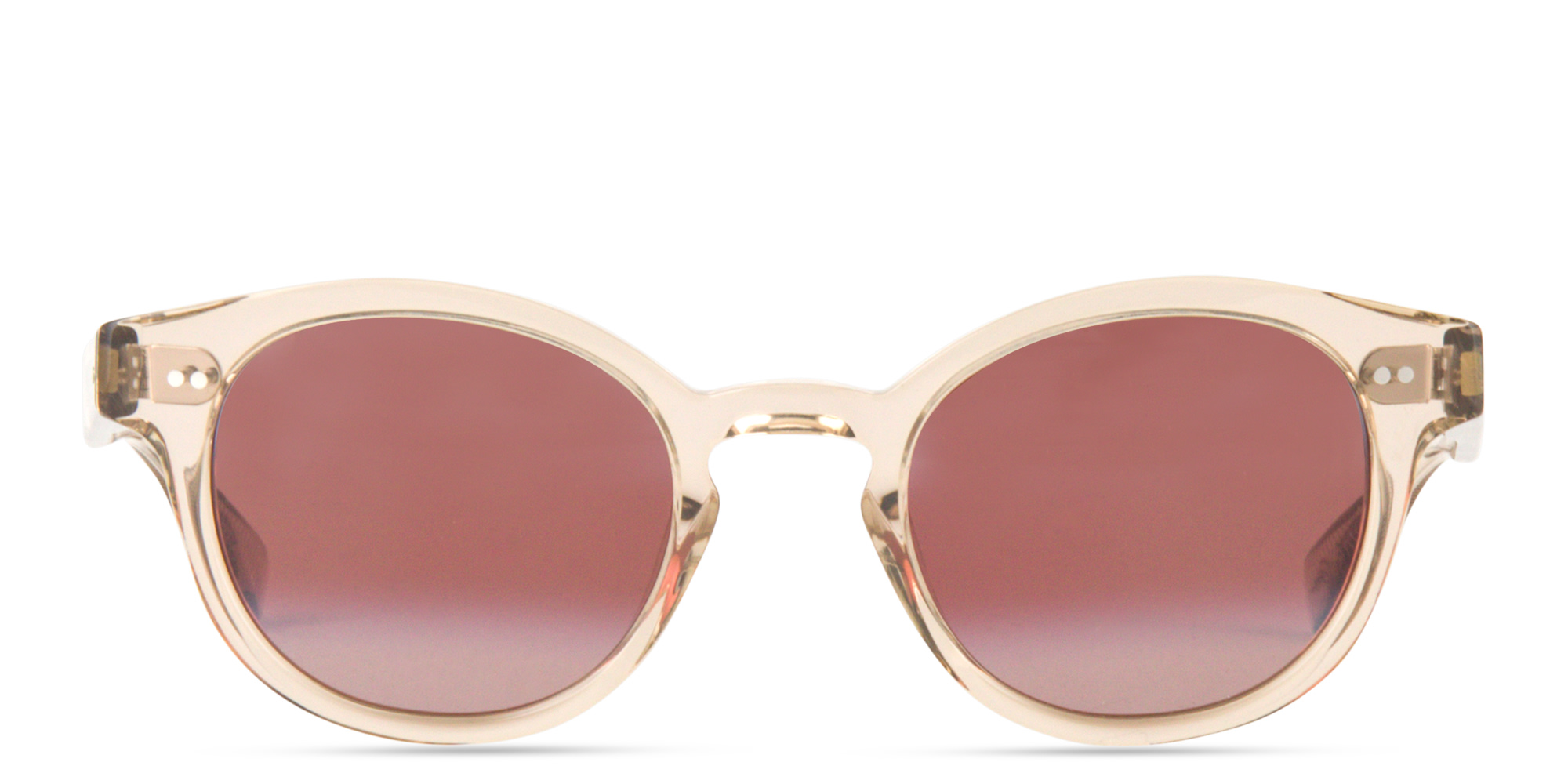 Maui Jim Joy Ride Unisex Round Sunglasses in Rose Gold – Product Photo 1