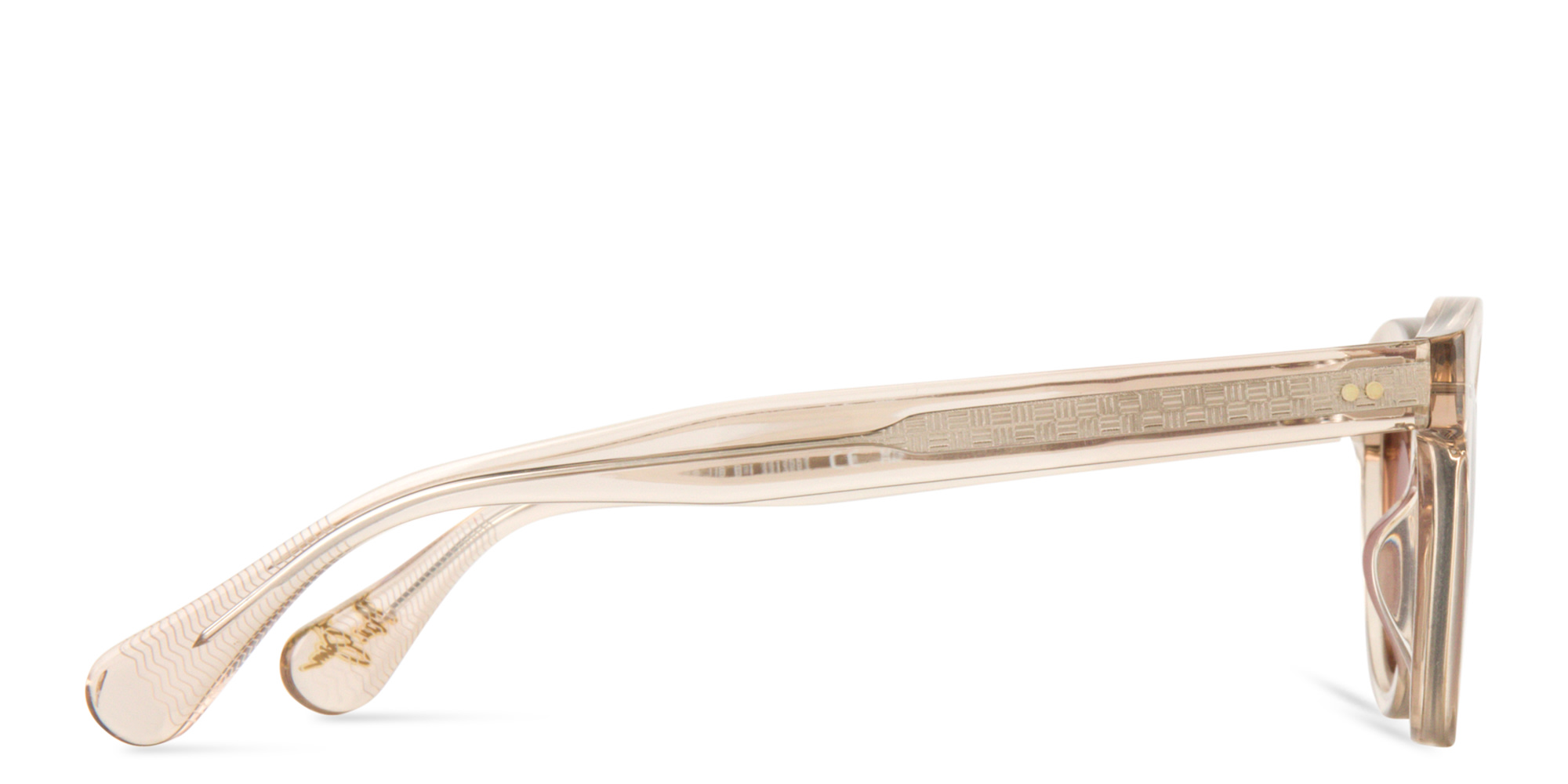 Maui Jim Joy Ride Unisex Round Sunglasses in Rose Gold – Product Photo 3