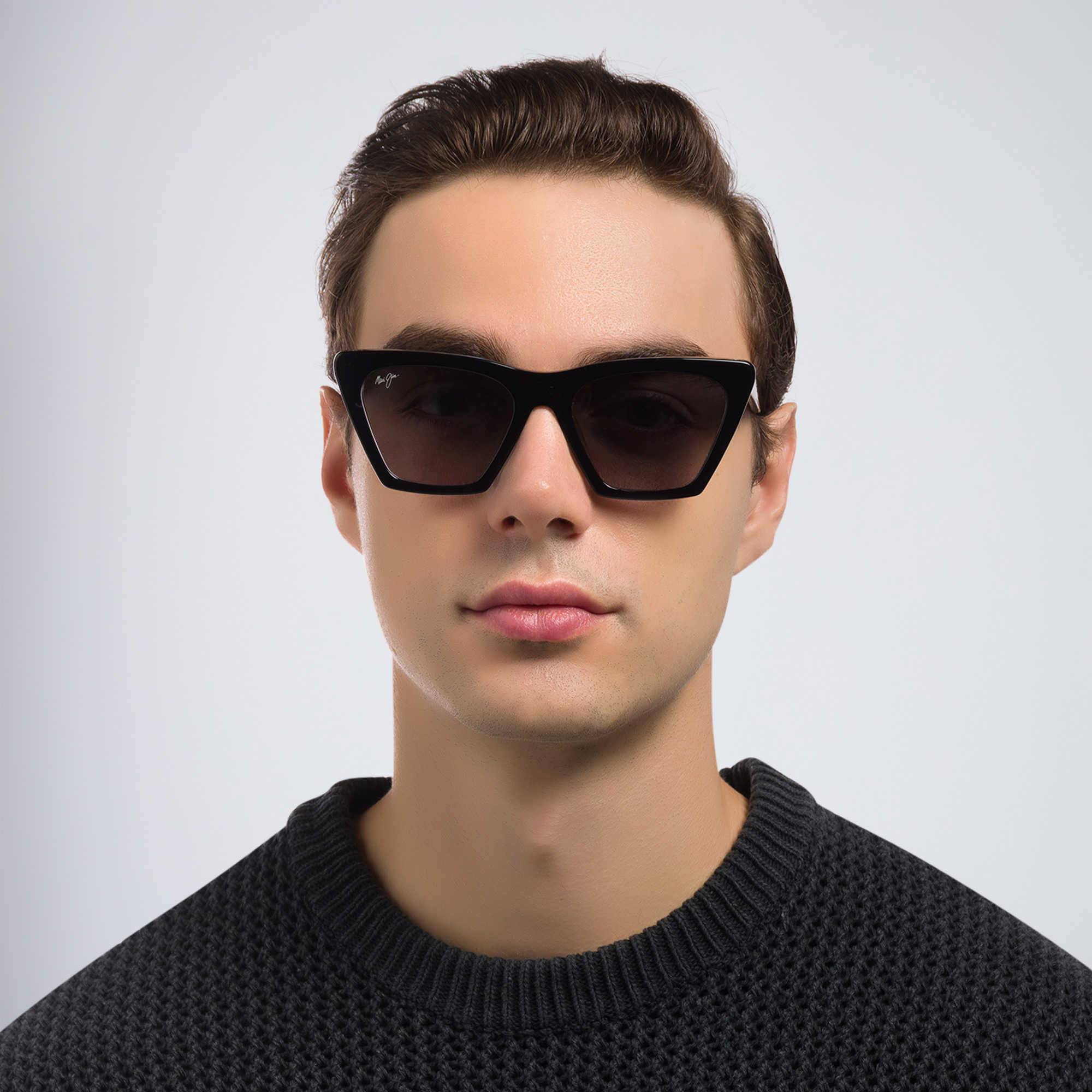 Maui Jim Kini Kini Unisex Cat Eye Sunglasses in Black – Product Photo 7