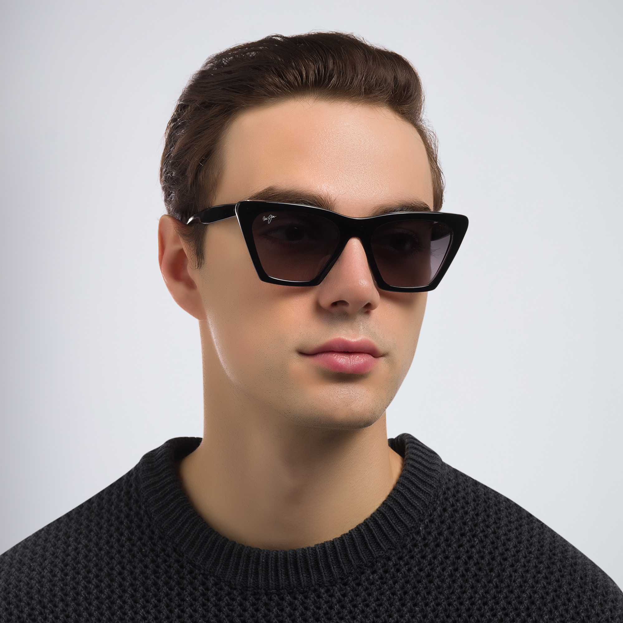 Maui Jim Kini Kini Unisex Cat Eye Sunglasses in Black – Product Photo 8