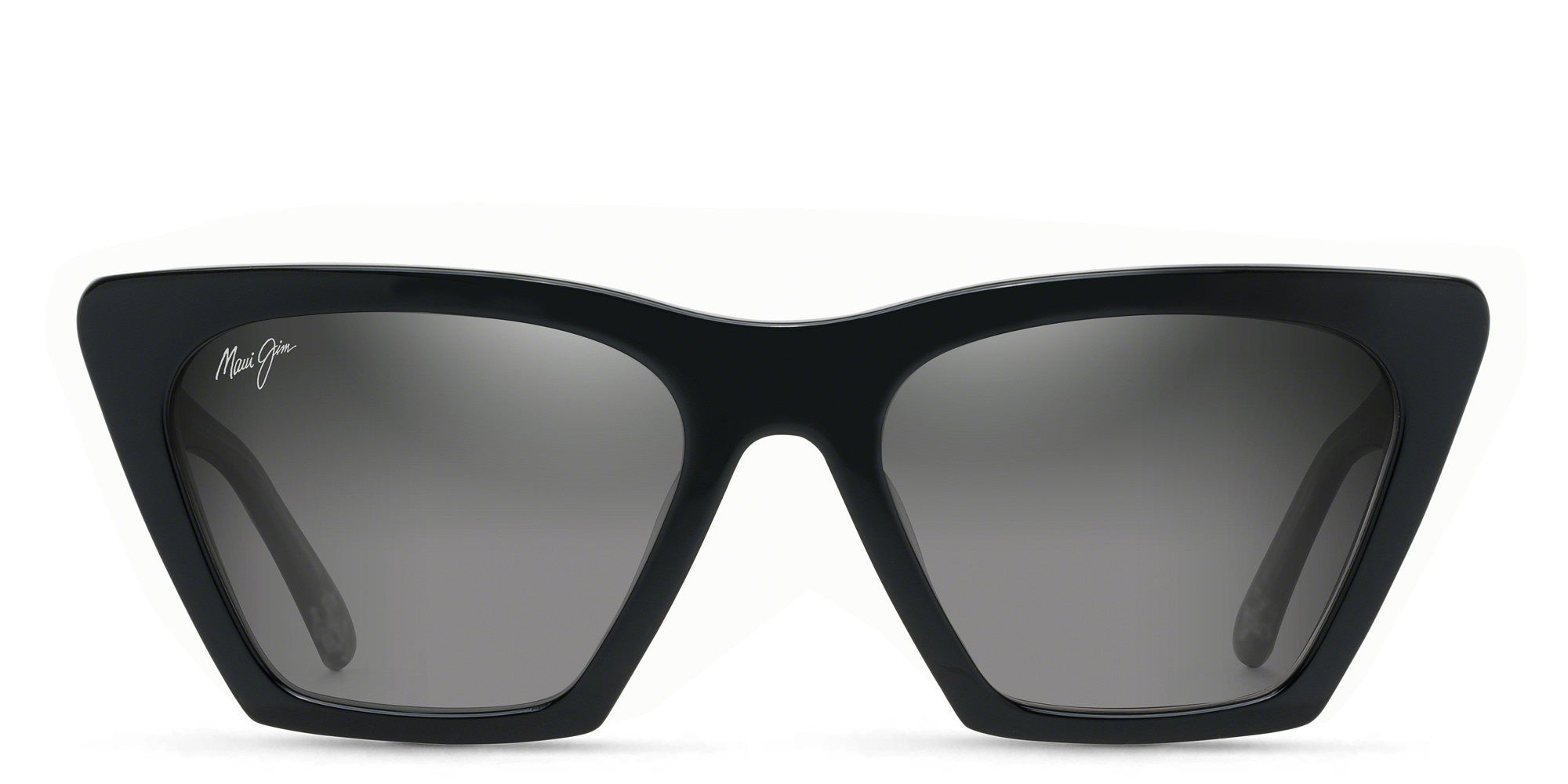 Maui Jim Kini Kini Unisex Cat Eye Sunglasses in Black – Product Photo 1