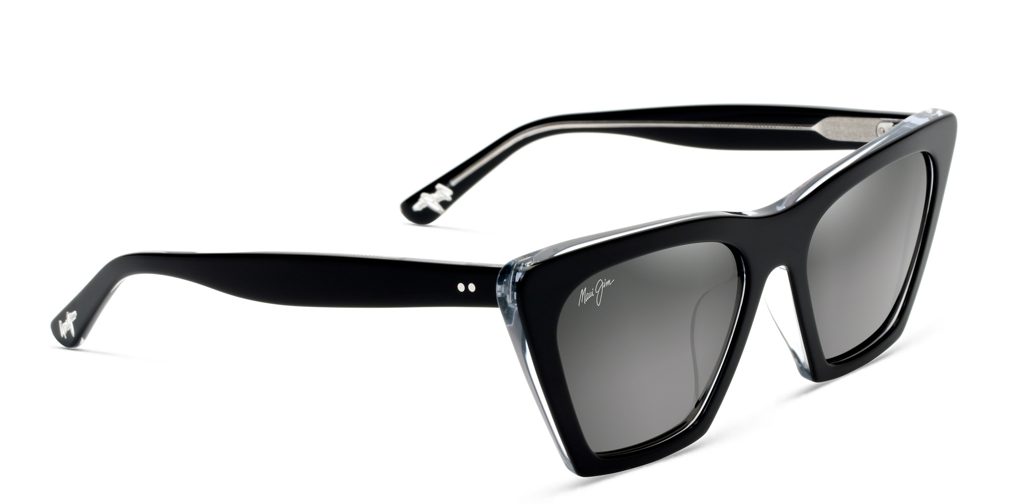 Maui Jim Kini Kini Unisex Cat Eye Sunglasses in Black – Product Photo 2