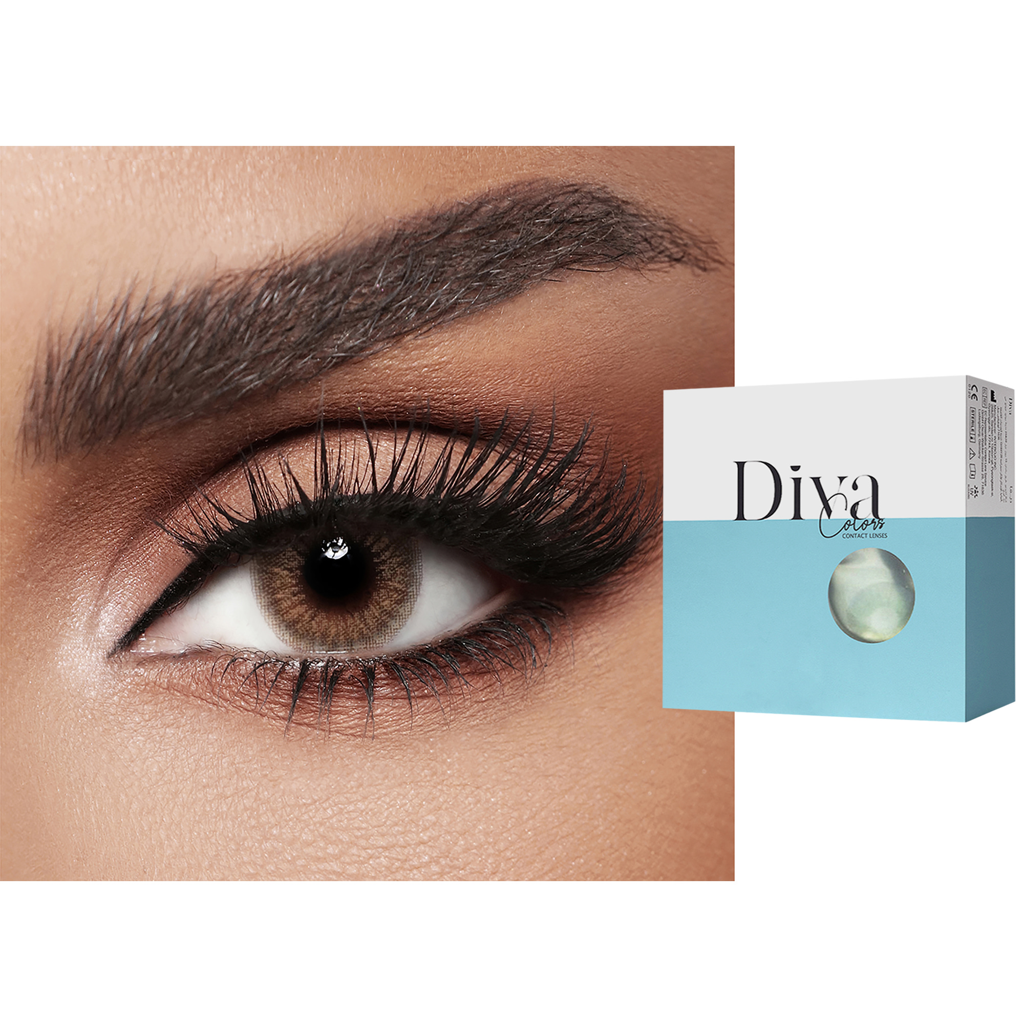 Shop DIVA Monthly Color Contact Lenses - Nut online.