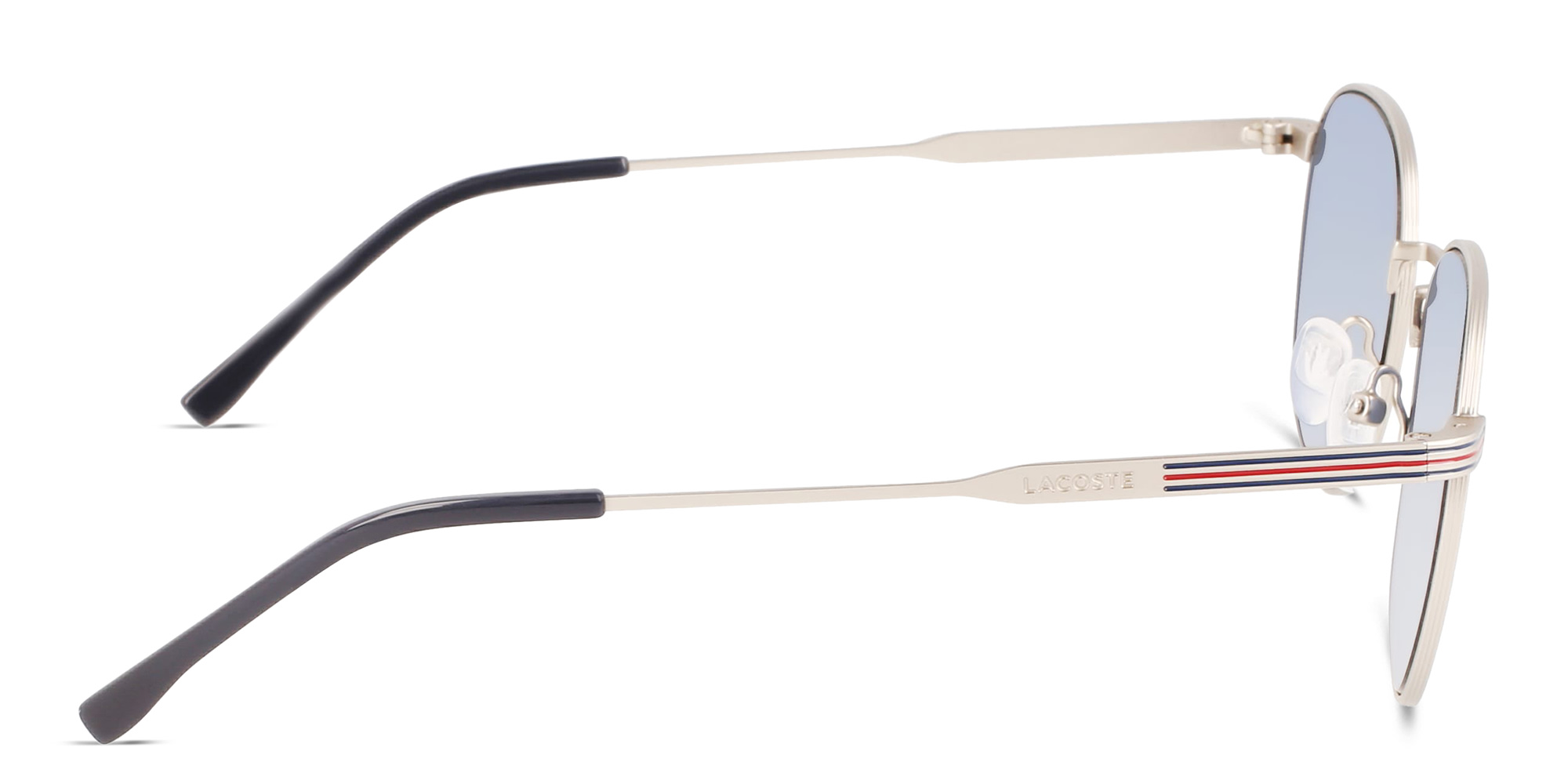 نظارات شمسية دائرية من لاكوست بلون فضي - صورة المنتج 3