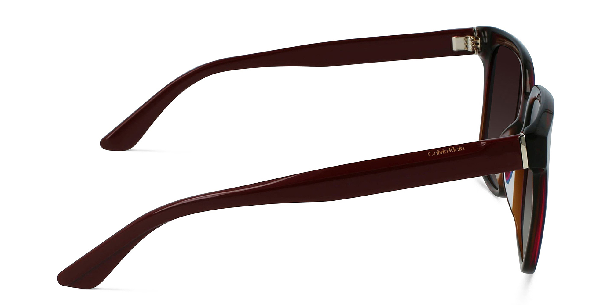 نظارات شمسية مربّعة من كالفين كلاين بلون أحمر - صورة المنتج 3
