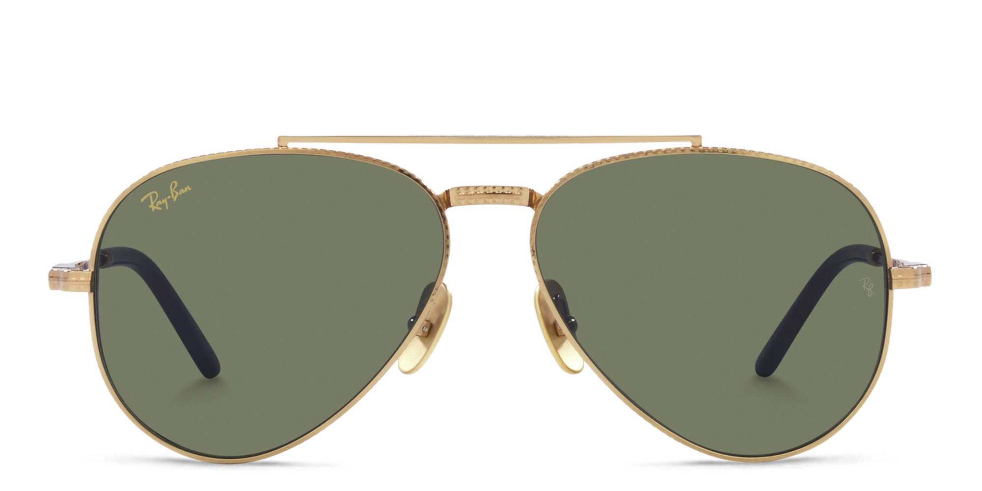 تسوق نظارات شمسية أفياتور للجنسين راي بان بلون ذهبي أونلاين.