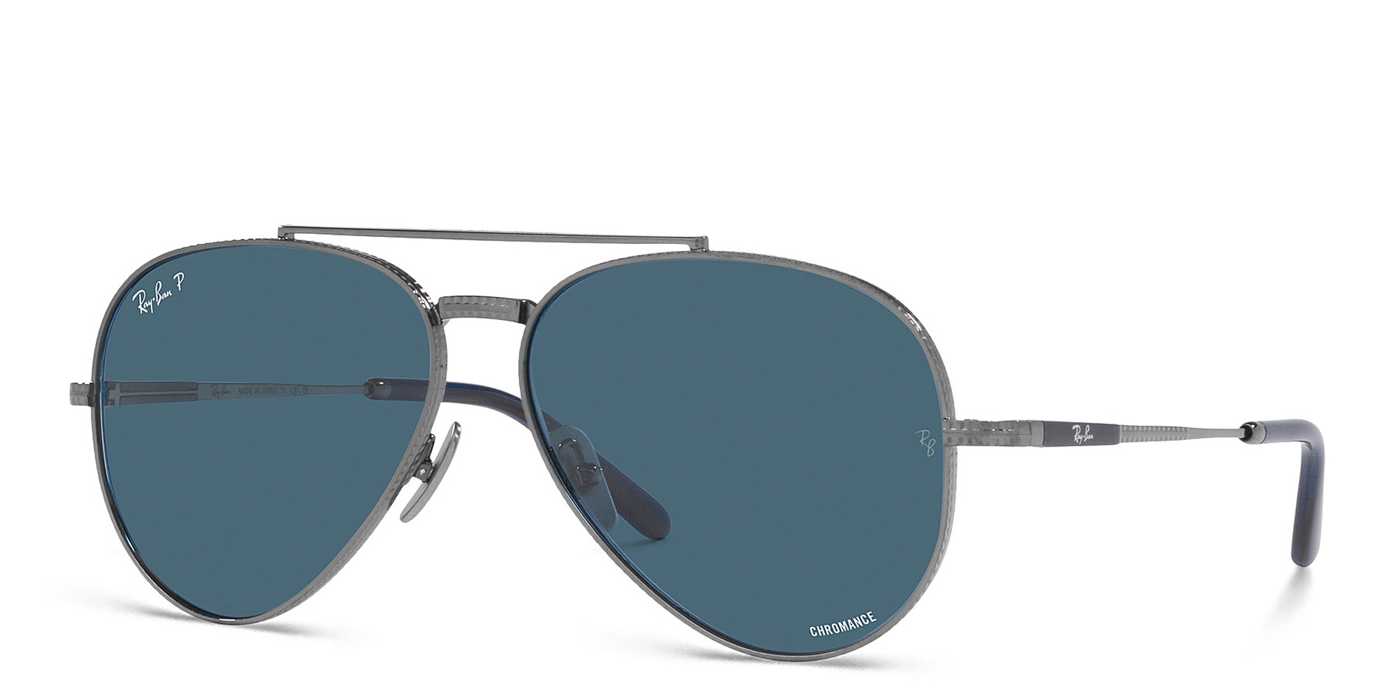 Shop Ray-Ban Unisex Pilot Sunglasses in Gunmetal online.