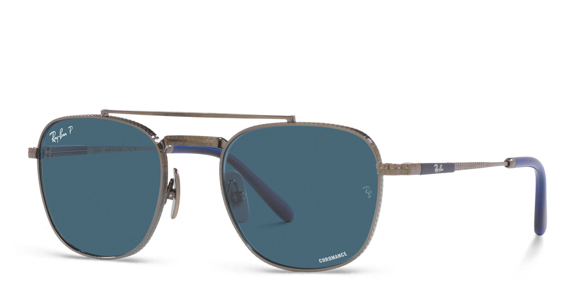 Shop Ray-Ban Unisex Pilot Sunglasses in Gunmetal online.
