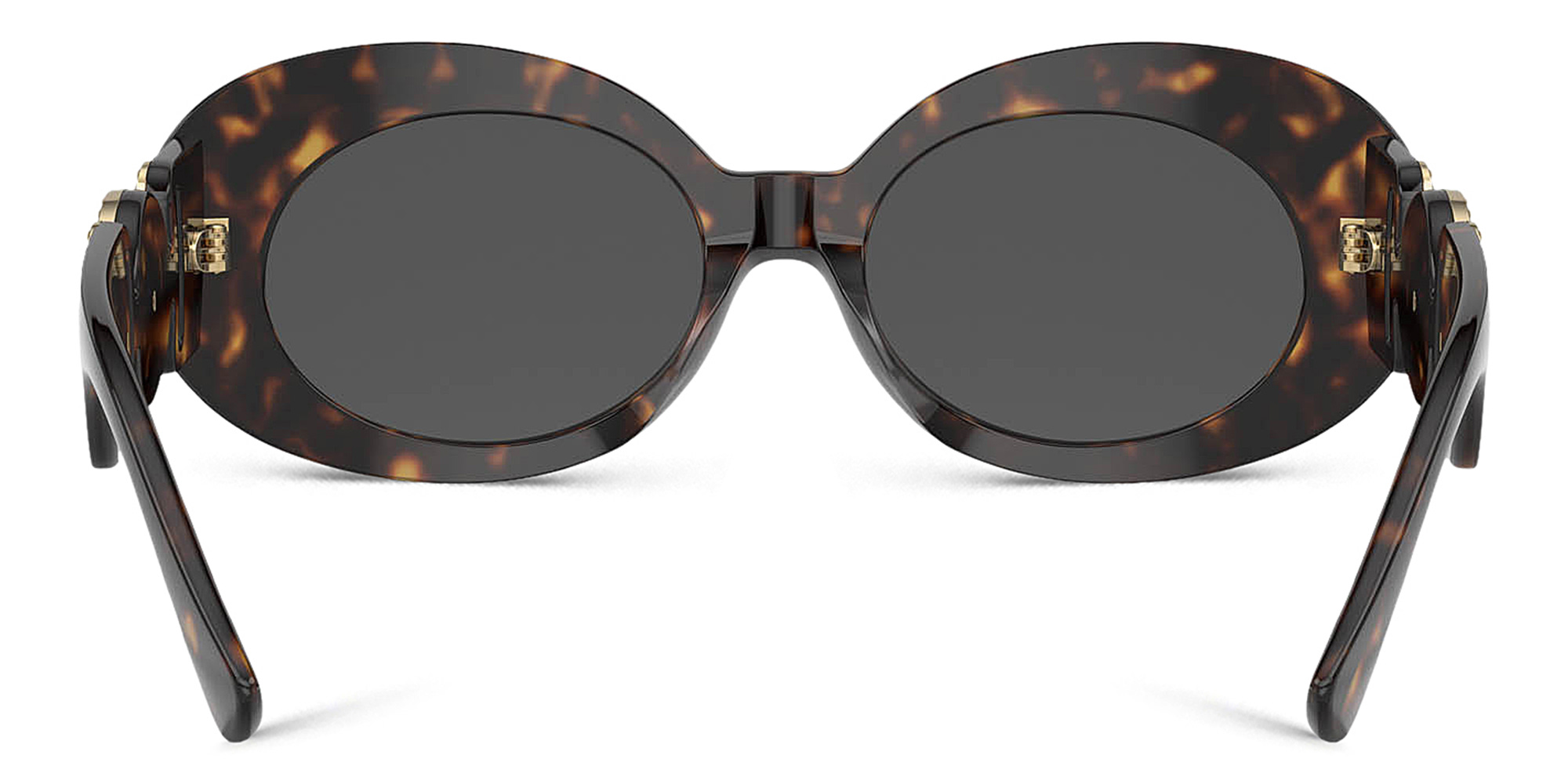 Shop VERSACE Rhinestone-embellished Medusa Sunglasses in Havana online.