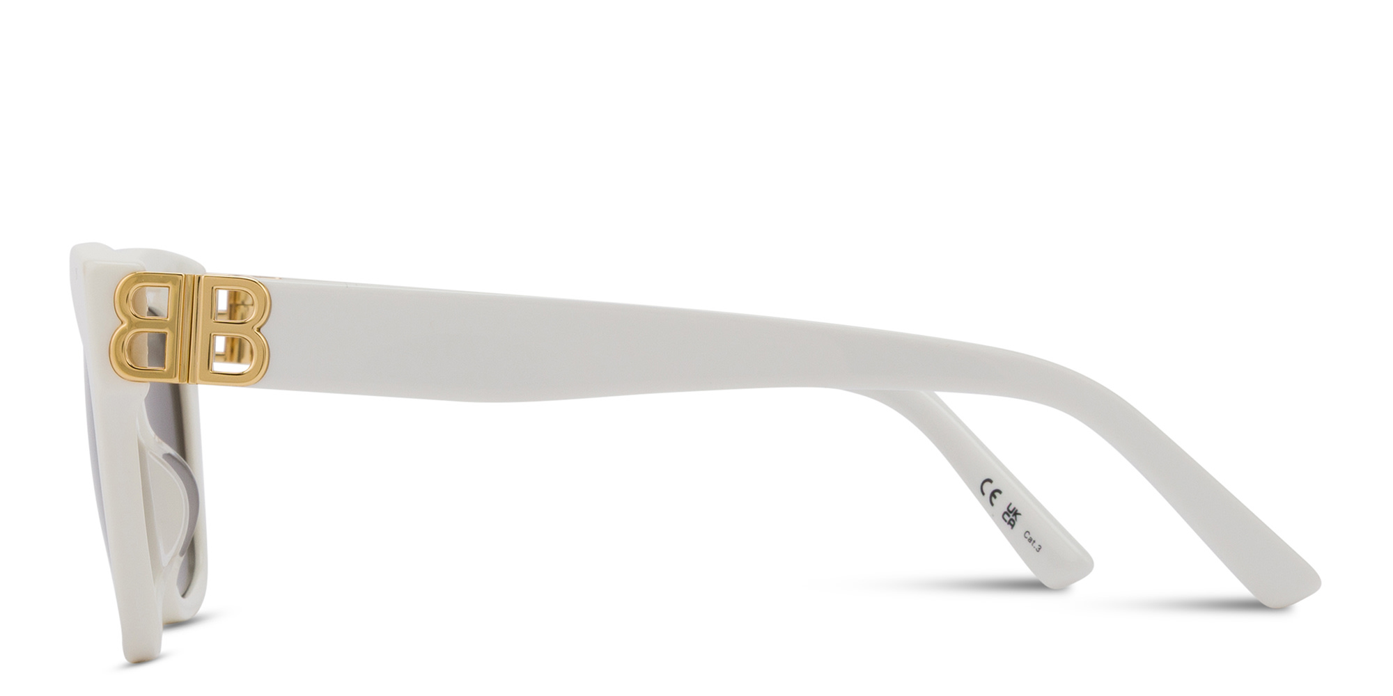Shop BALENCIAGA Everyday Cat-Eye Sunglasses in White online.