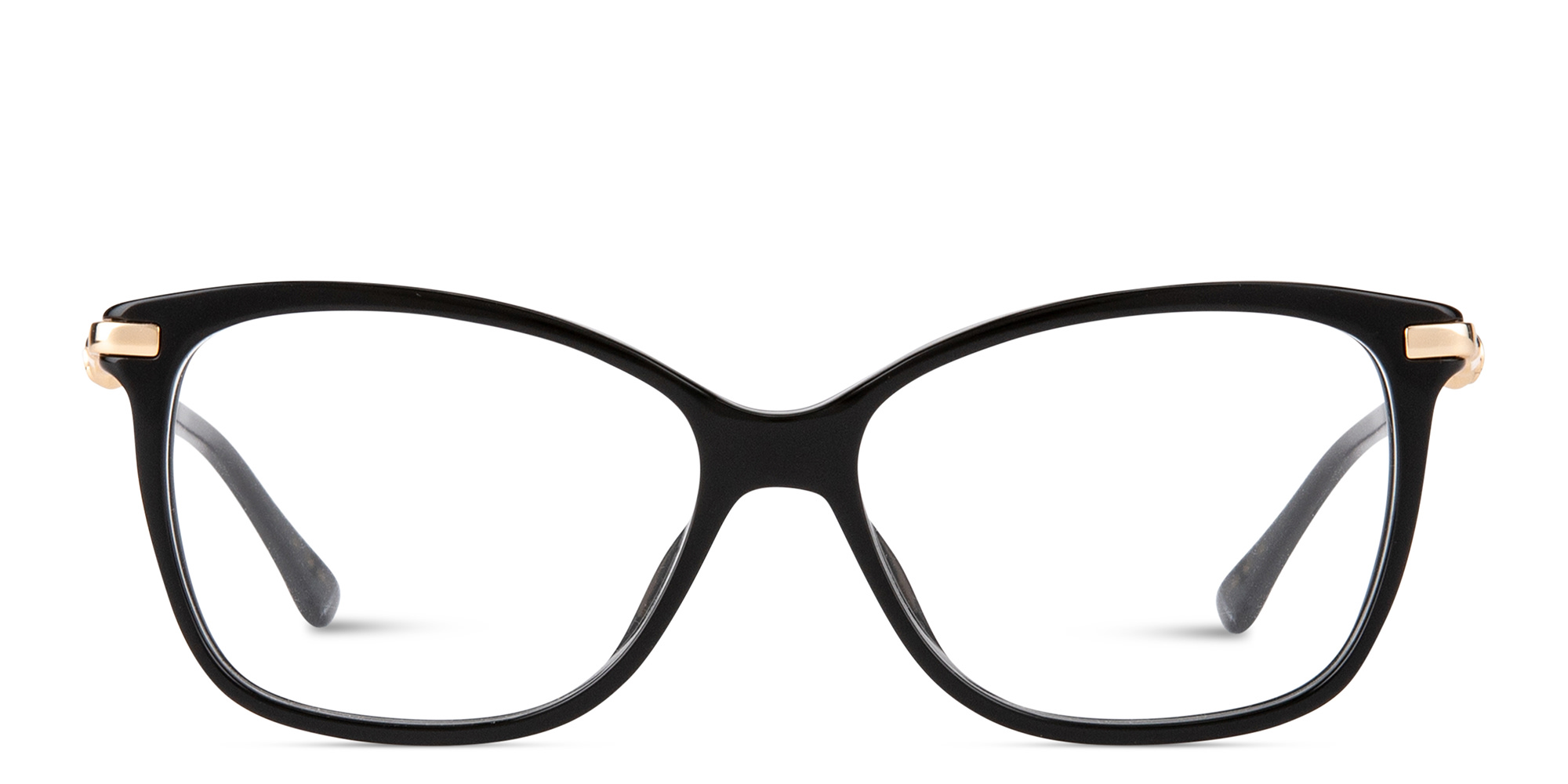 نظارات طبية مستطيلة مزيّنة باللؤلؤ من جيمي تشو بلون أسود - صورة المنتج 1